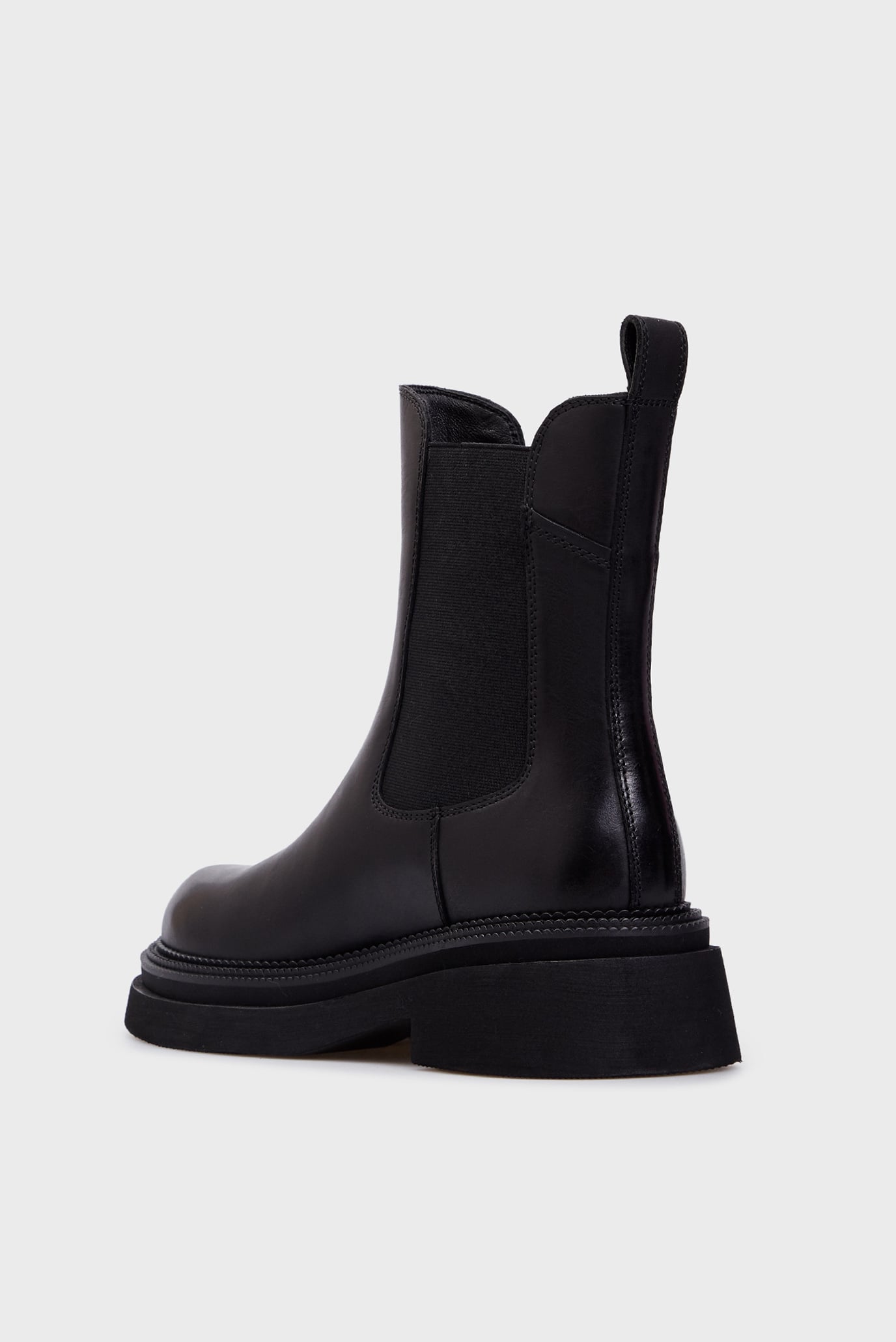 Женские черные кожаные челси Lise 4