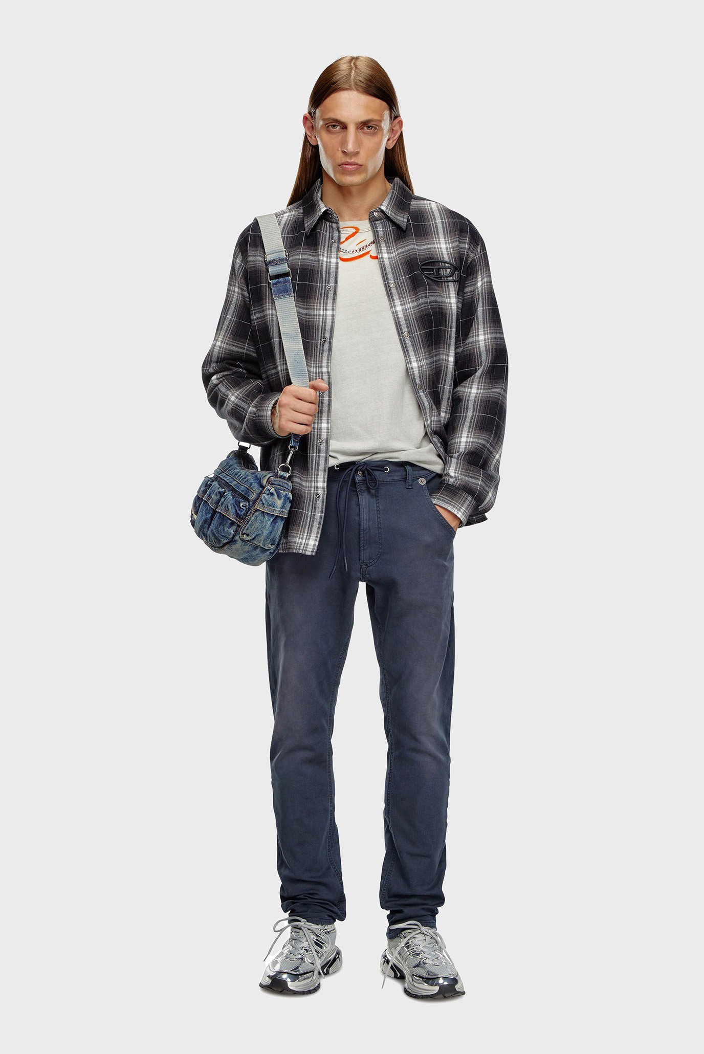 Мужские темно-синие джинсы KROOLEY-E-NE 12