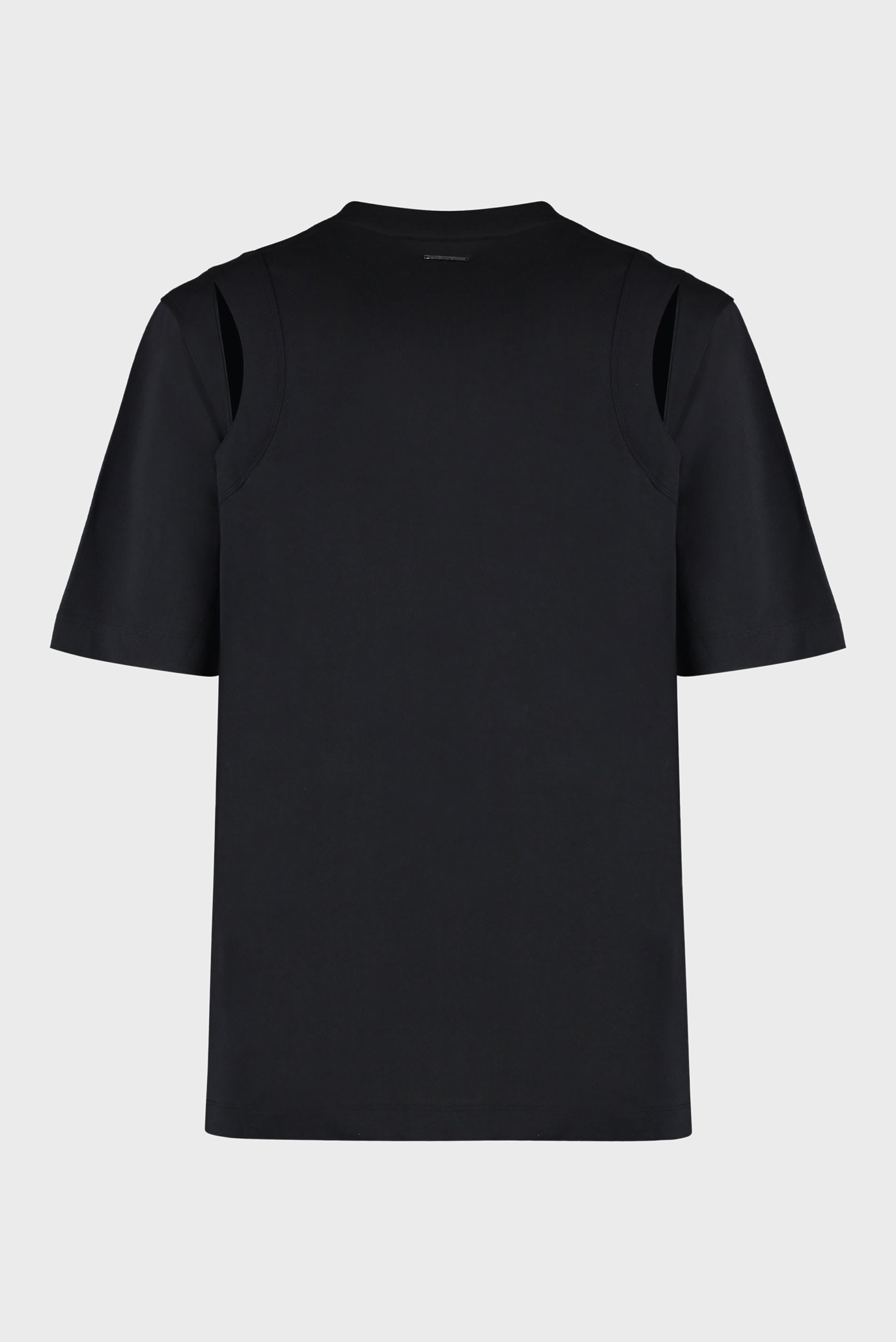 Женский черный топ REGULAR SHOULDER CUT OUT 2