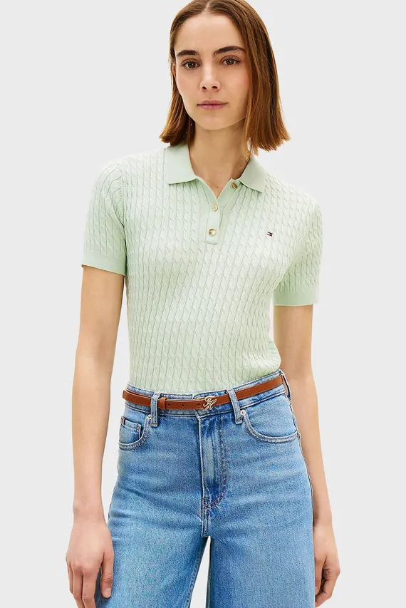 Поло CO CABLE FINE GG POLO S S SWT Tommy Hilfiger