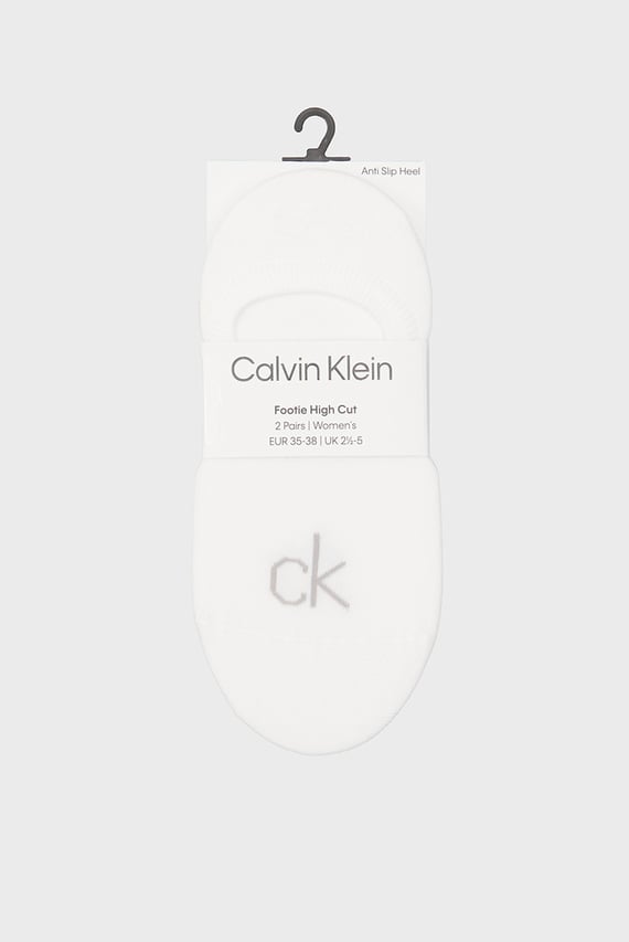 Следы CK WOMEN FOOTIE HIGH CUT 2P