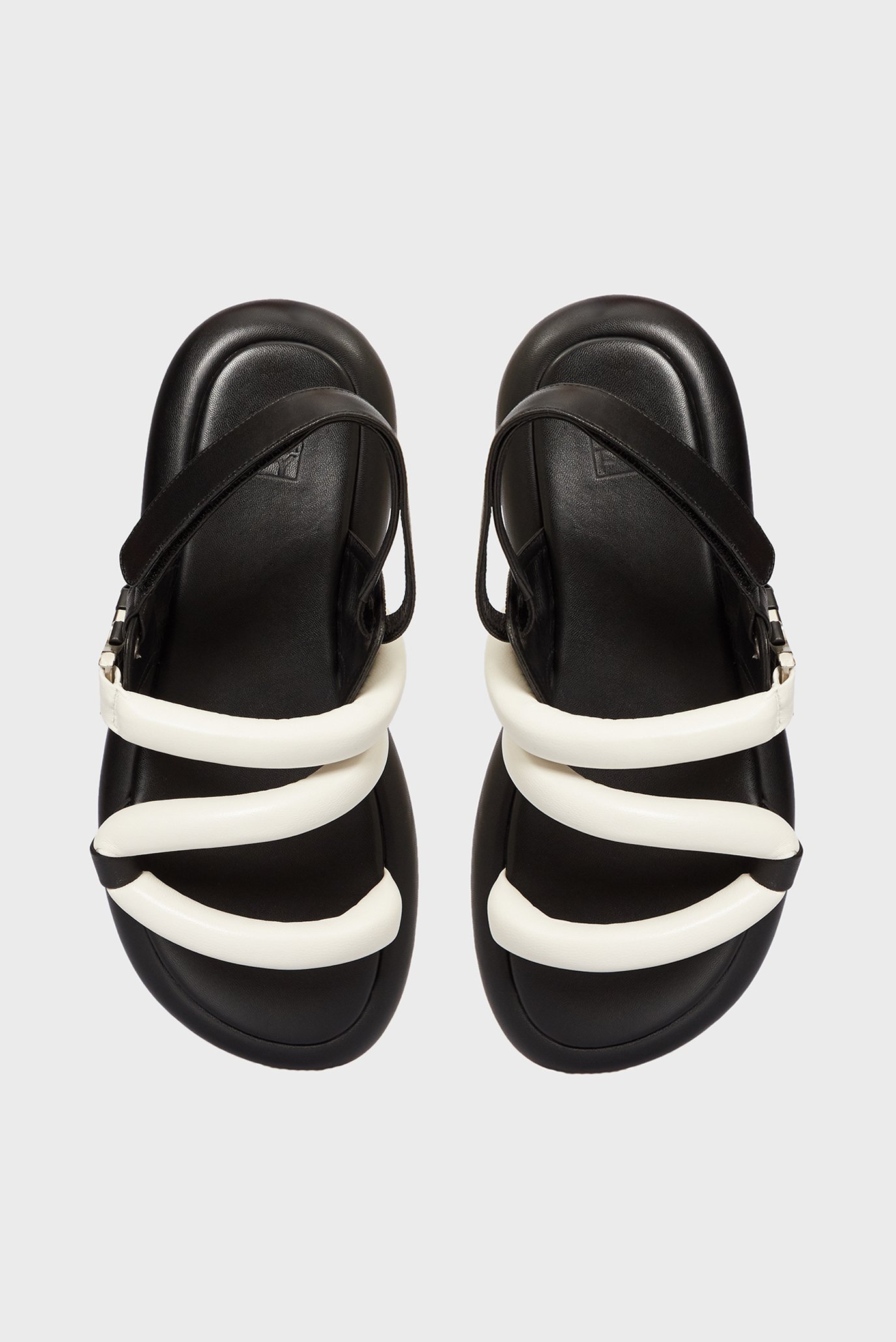 Женские белые кожаные сандалии Deanne 4