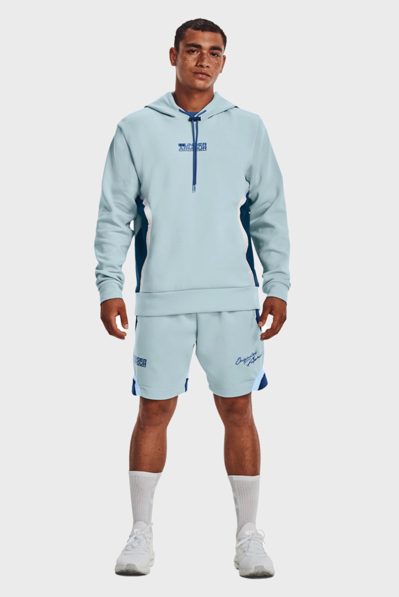 Мужские голубые шорты UA Summit Knit Shorts 2