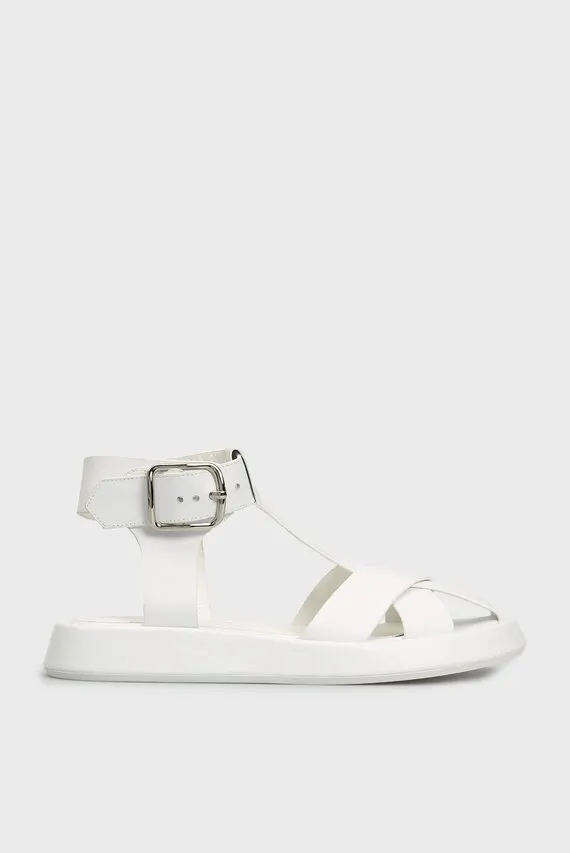 Женские белые кожаные сандалии Savelli PRPY