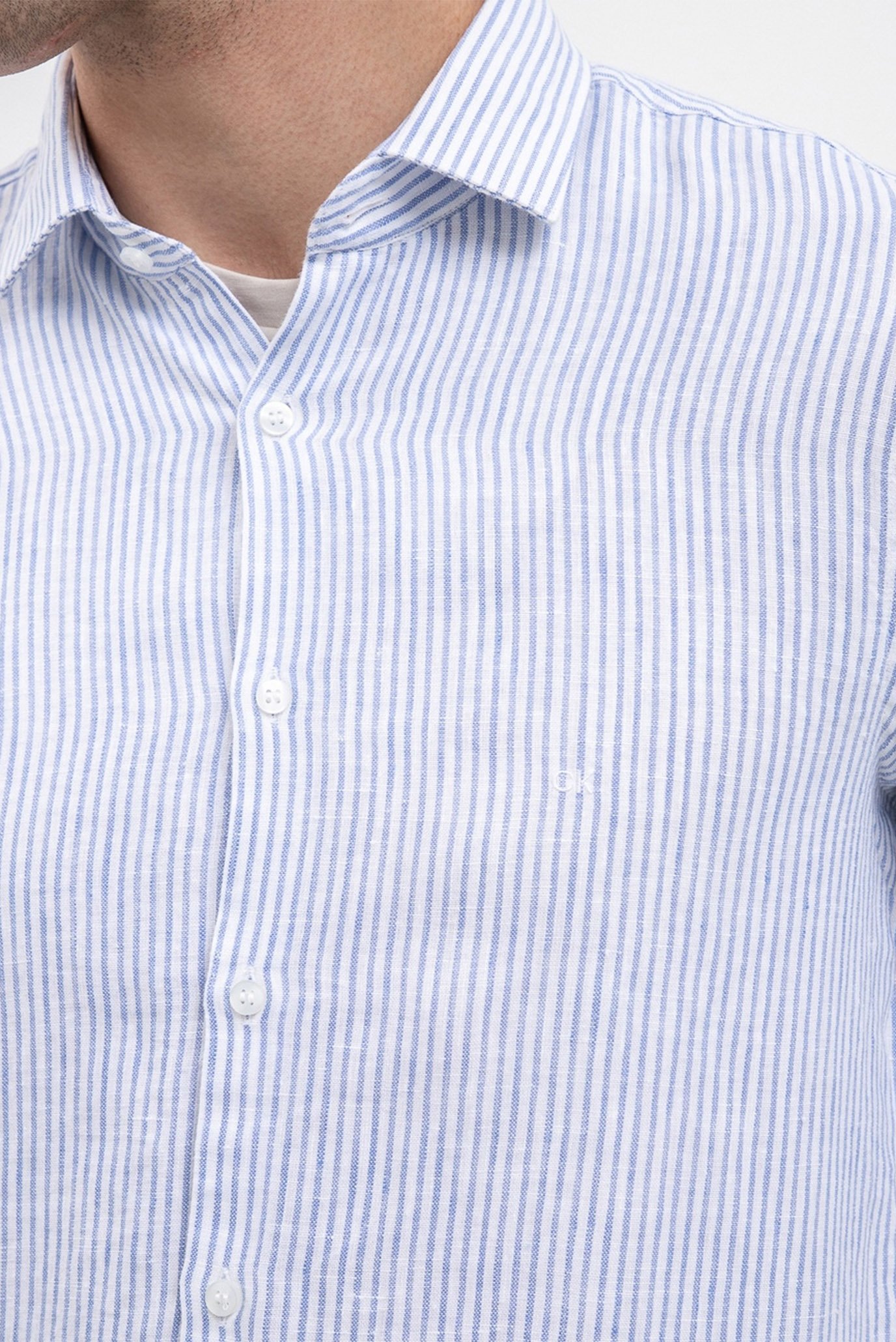 Рубашка LINEN STRIPE SLIM SHIRTCalvin Klein Рубашка LINEN STRIPE SLIM SHIRT 4