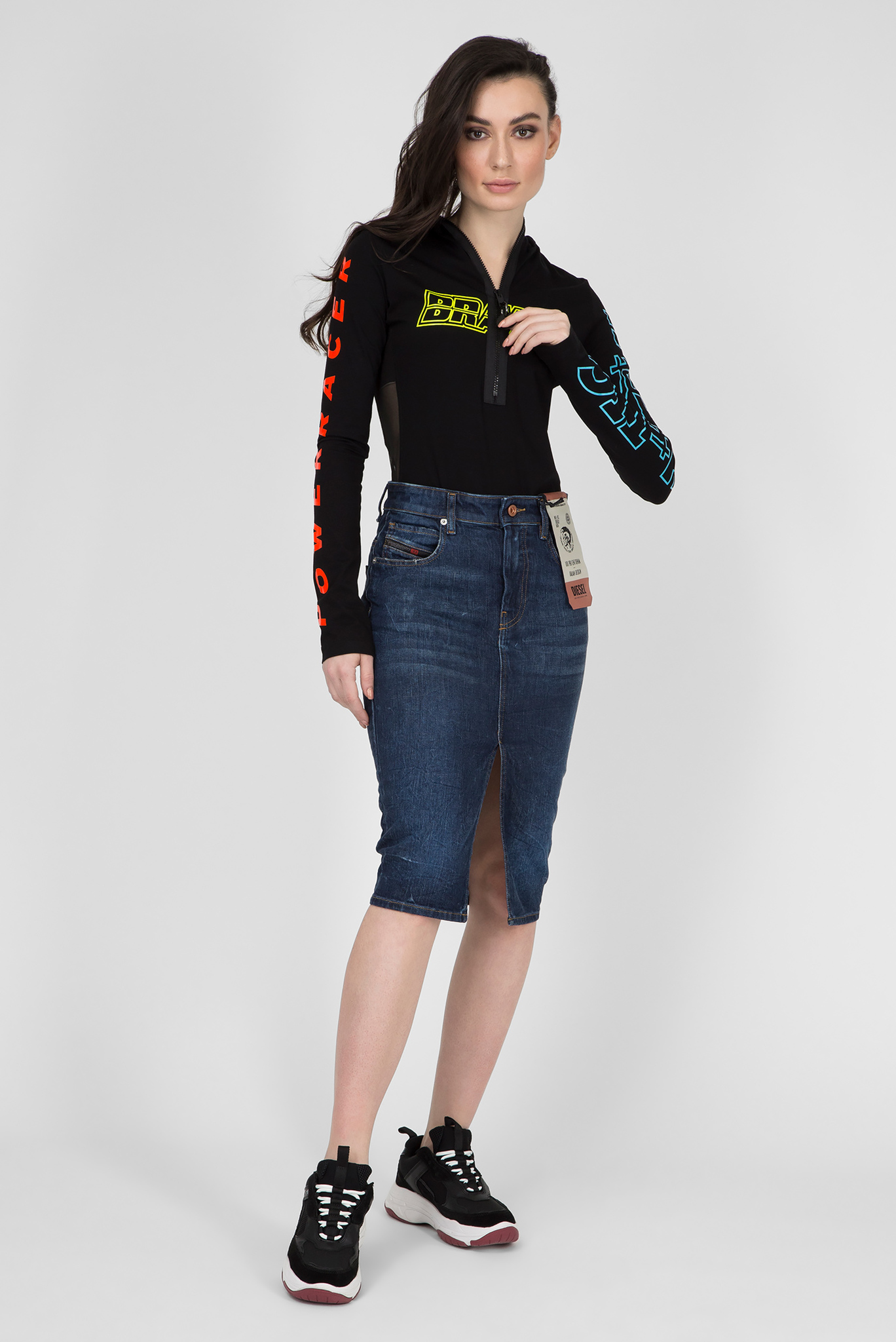 Женская синяя джинсовая юбка DE-PENCIL 5