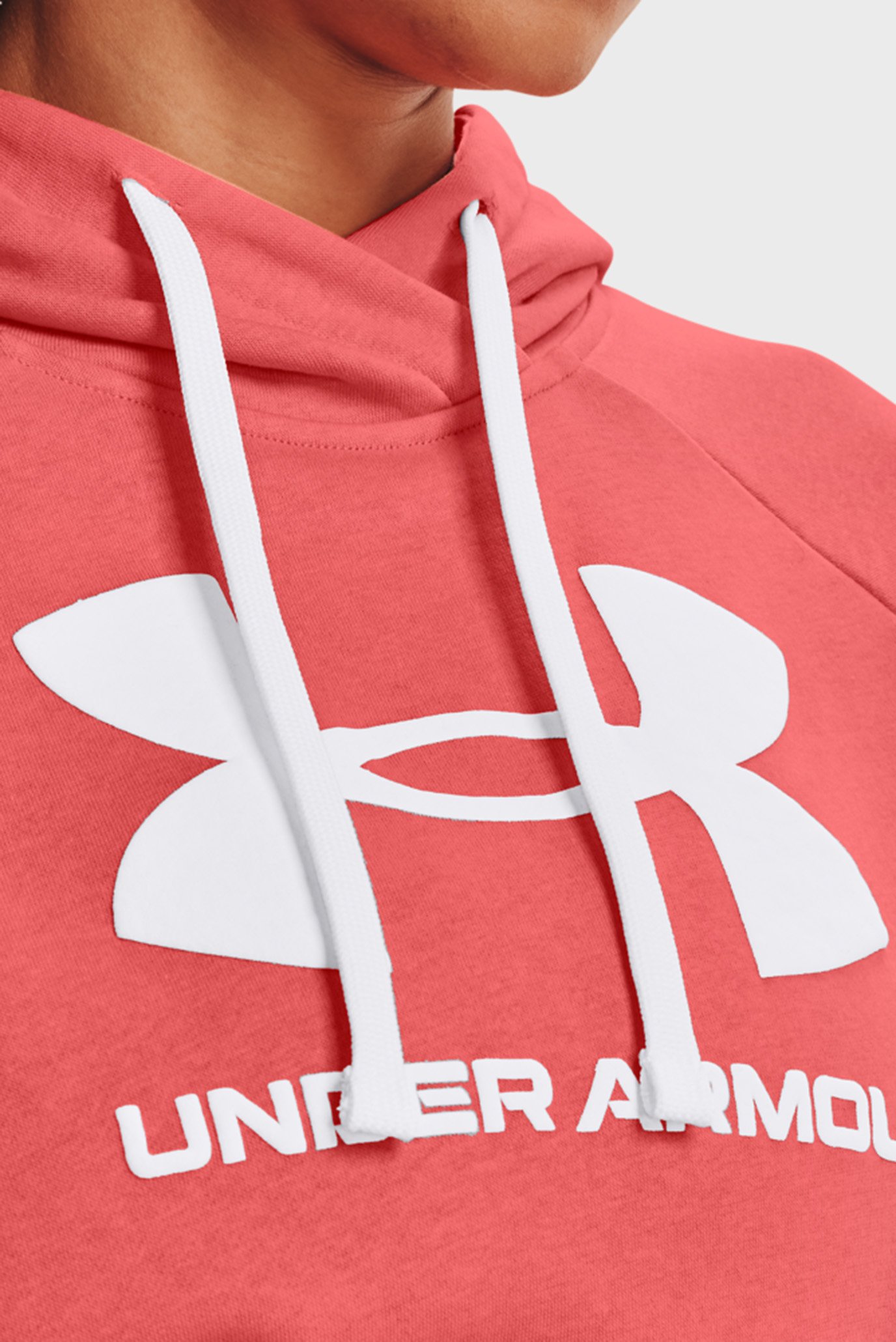 Женское коралловое худи Rival Fleece Logo Hoodie 2
