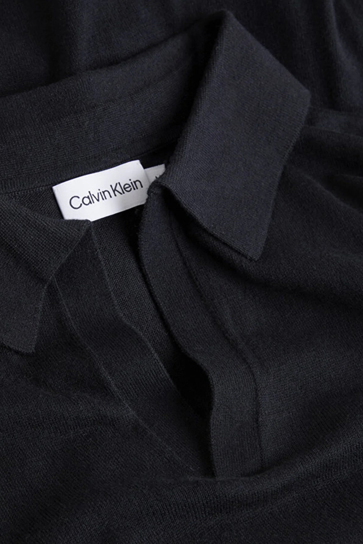 Мужское черное поло COTTON SILK BLEND 4