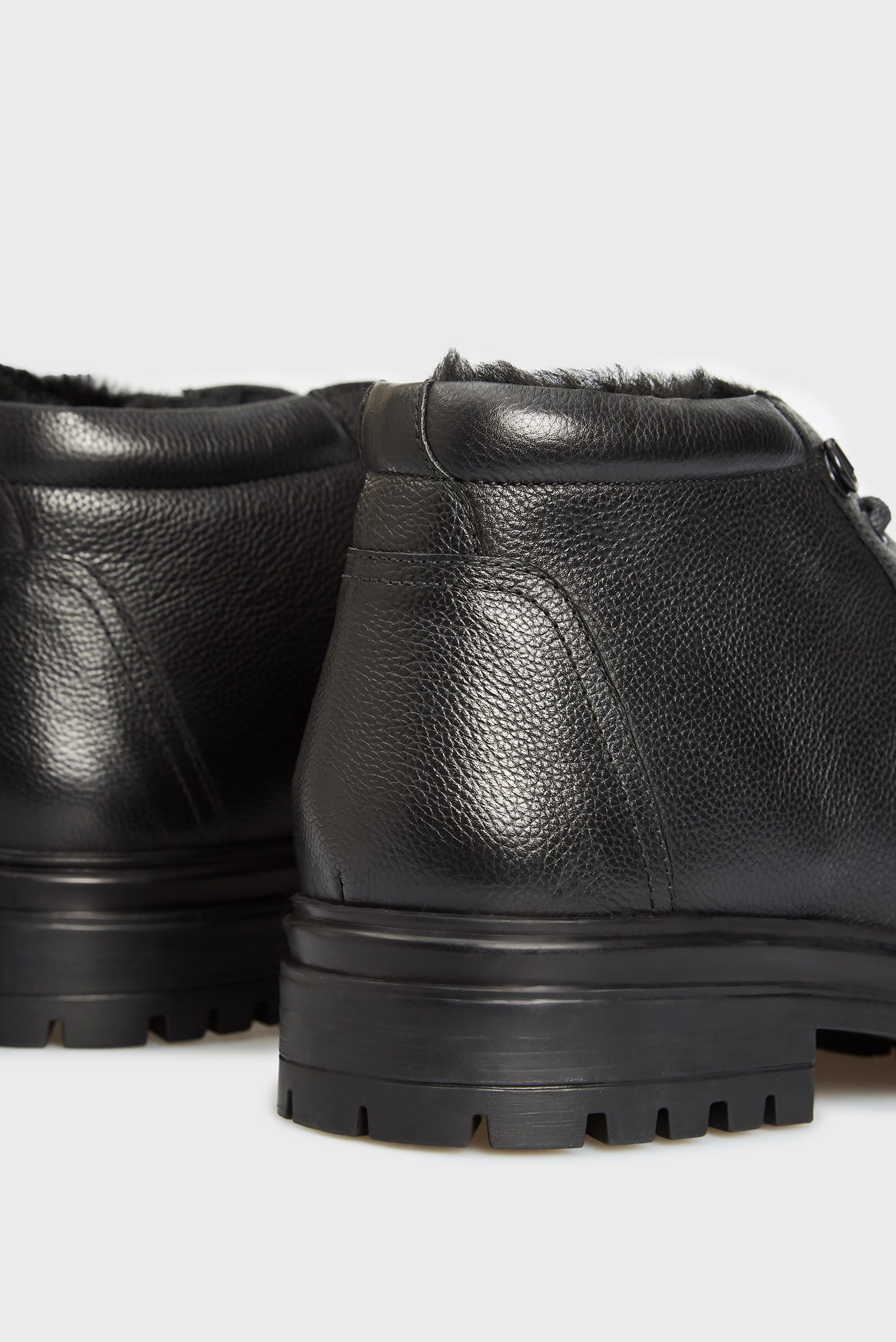 Мужские черные кожаные ботинки Kasper 9