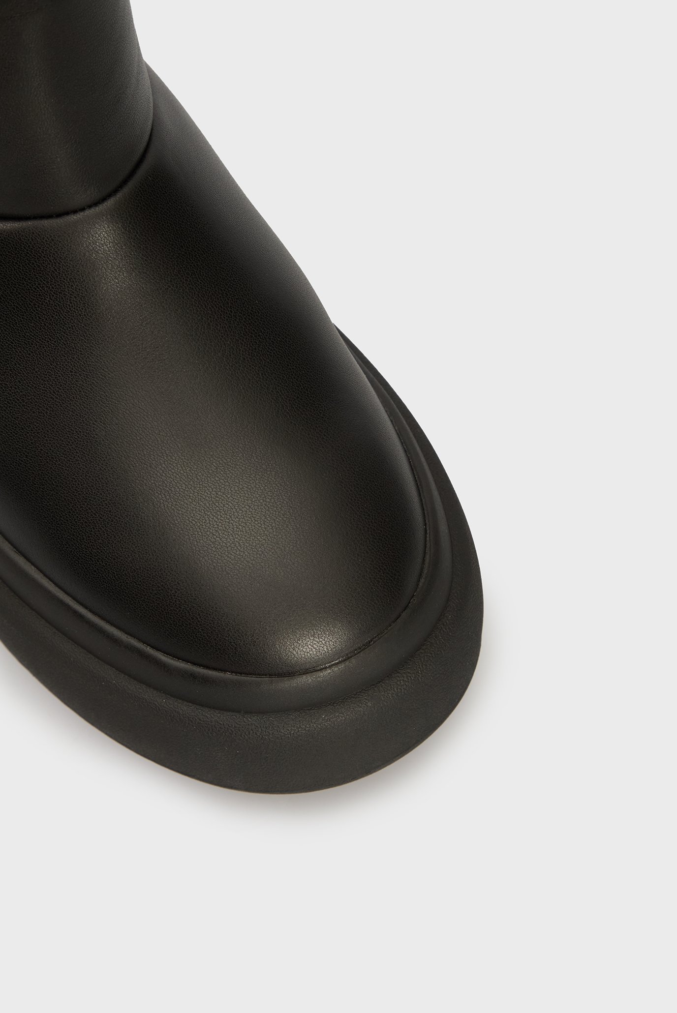 Женские черные кожаные угги Uppsala 5