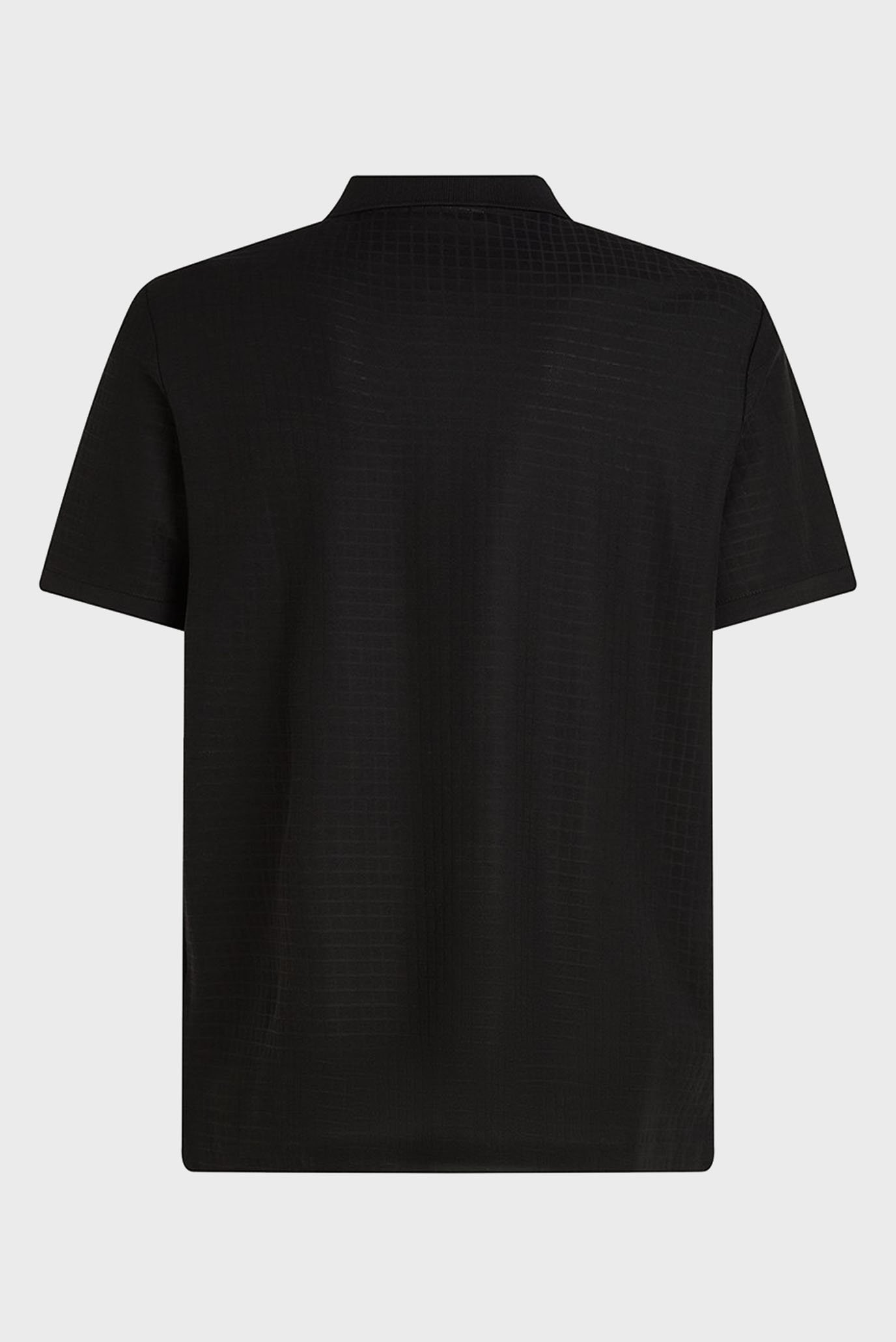 Мужское черное поло MERCERIZED JACQUARDCalvin Klein Мужское черное поло MERCERIZED JACQUARD 6