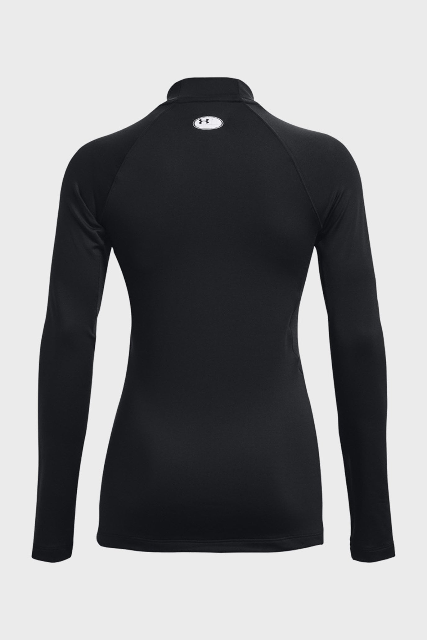 Женский черный лонгслив UA CG Authentics Mockneck-BLK 6