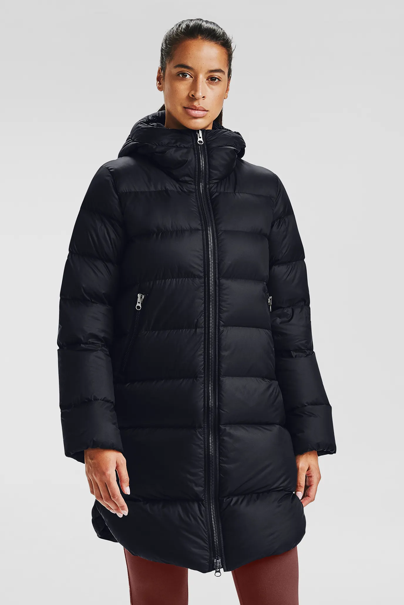 Женский черный пуховик UA Sportstyle Graphic Bench 6