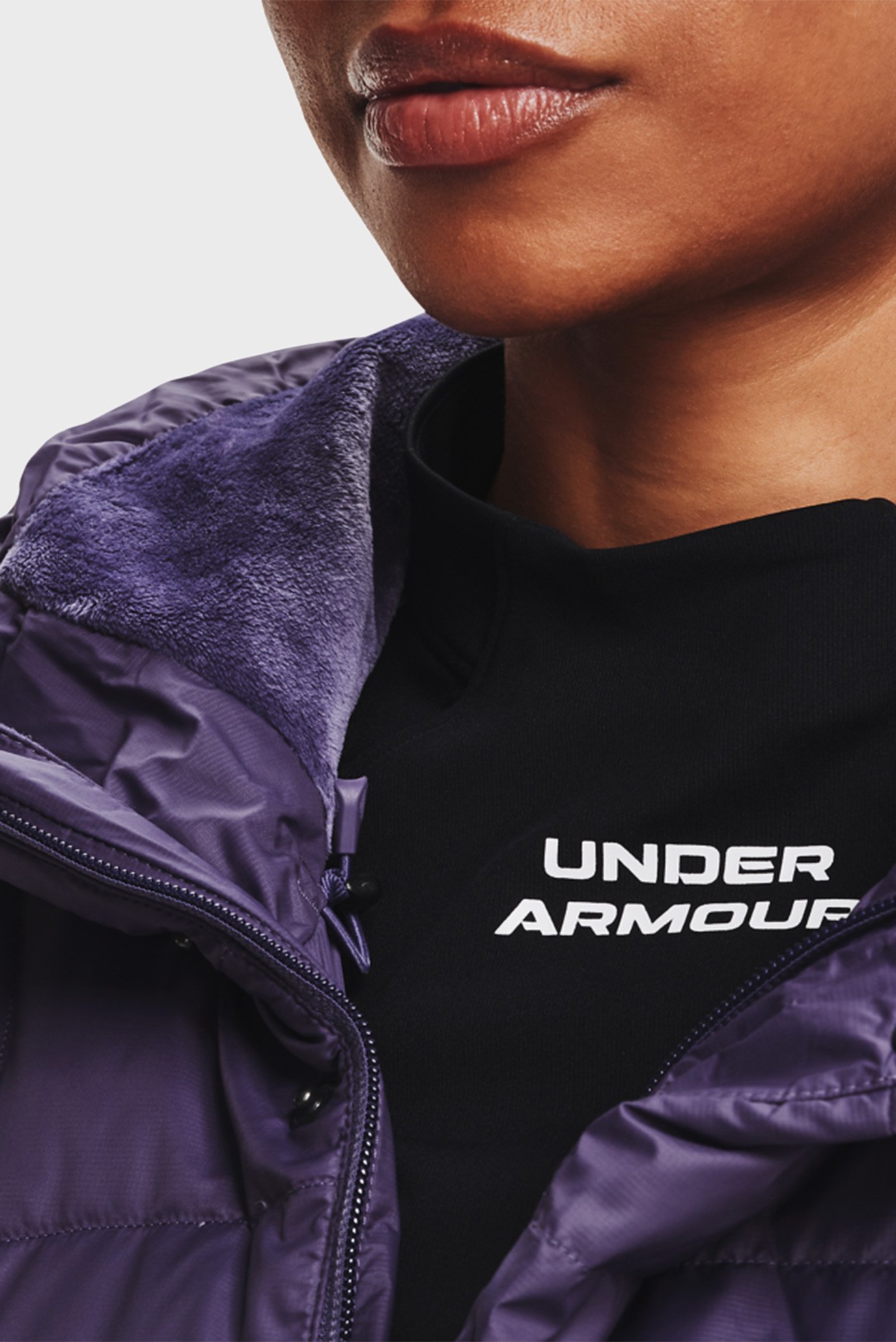 Женский фиолетовый пуховик UA Armour Down Parka 4