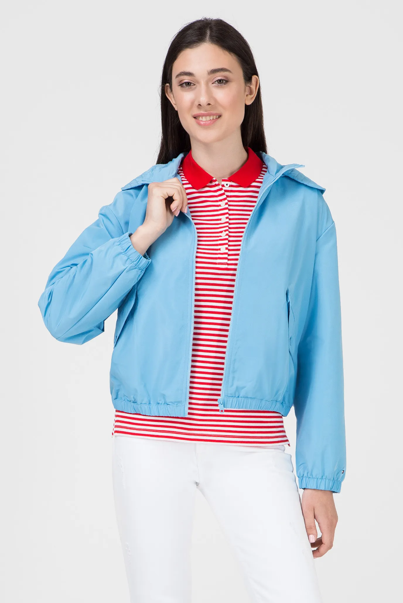 Женская голубая ветровка SABA SHORT PACKABLE 6