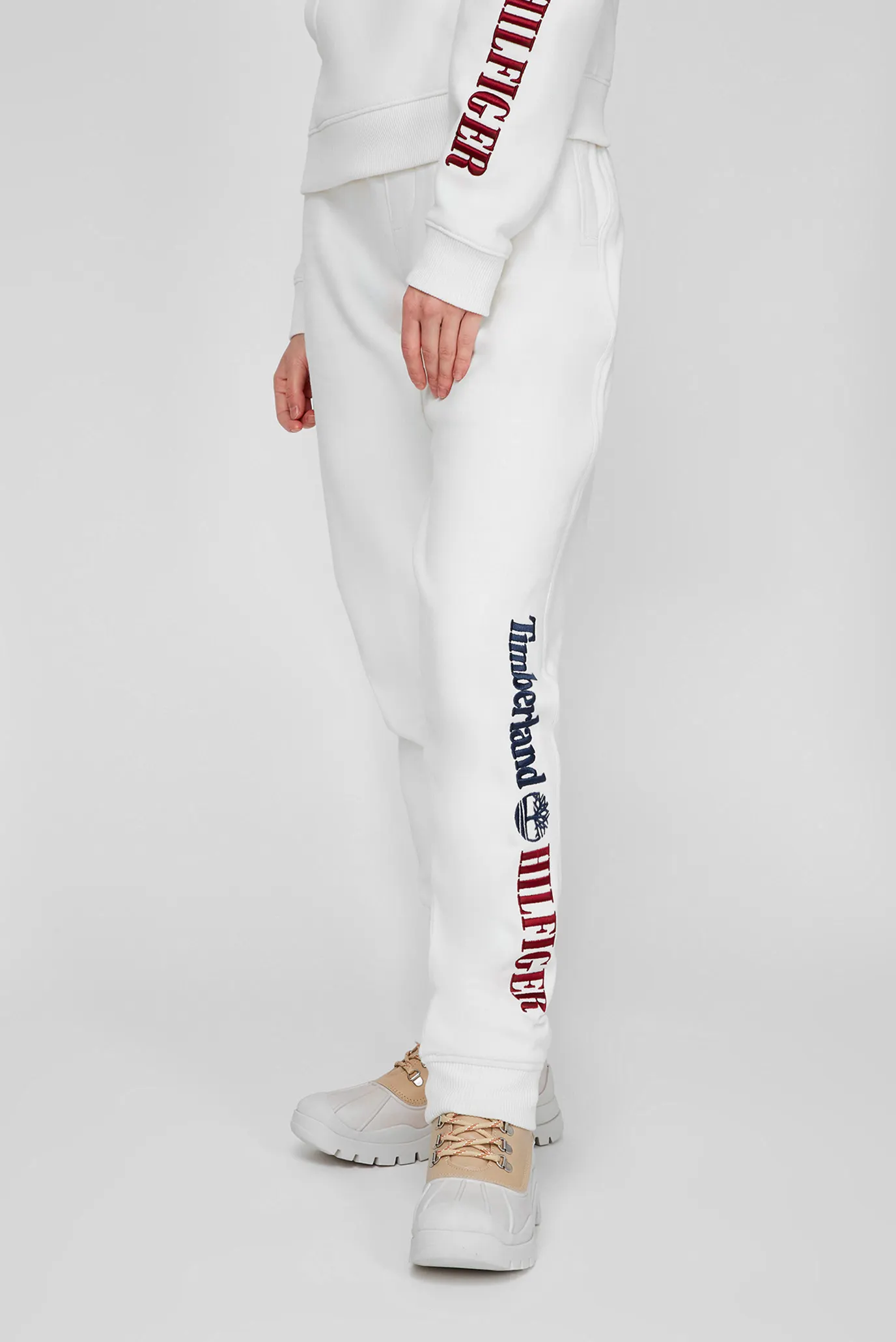 Женские белые спортивные брюки Tommy Hilfiger x Timberland 3