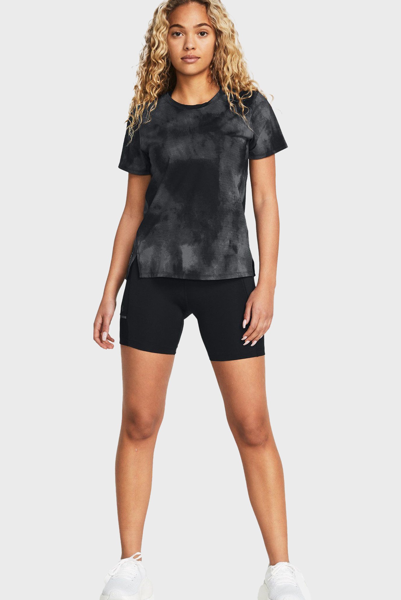 Женские черные велосипедки UA Fly Fast 6 Short 2