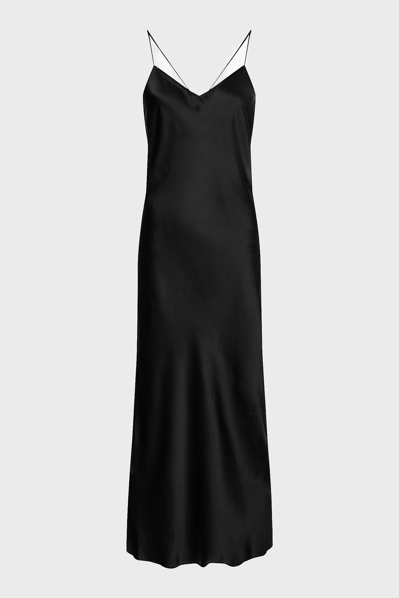 Женское черное шелковое платье ICONIC 1