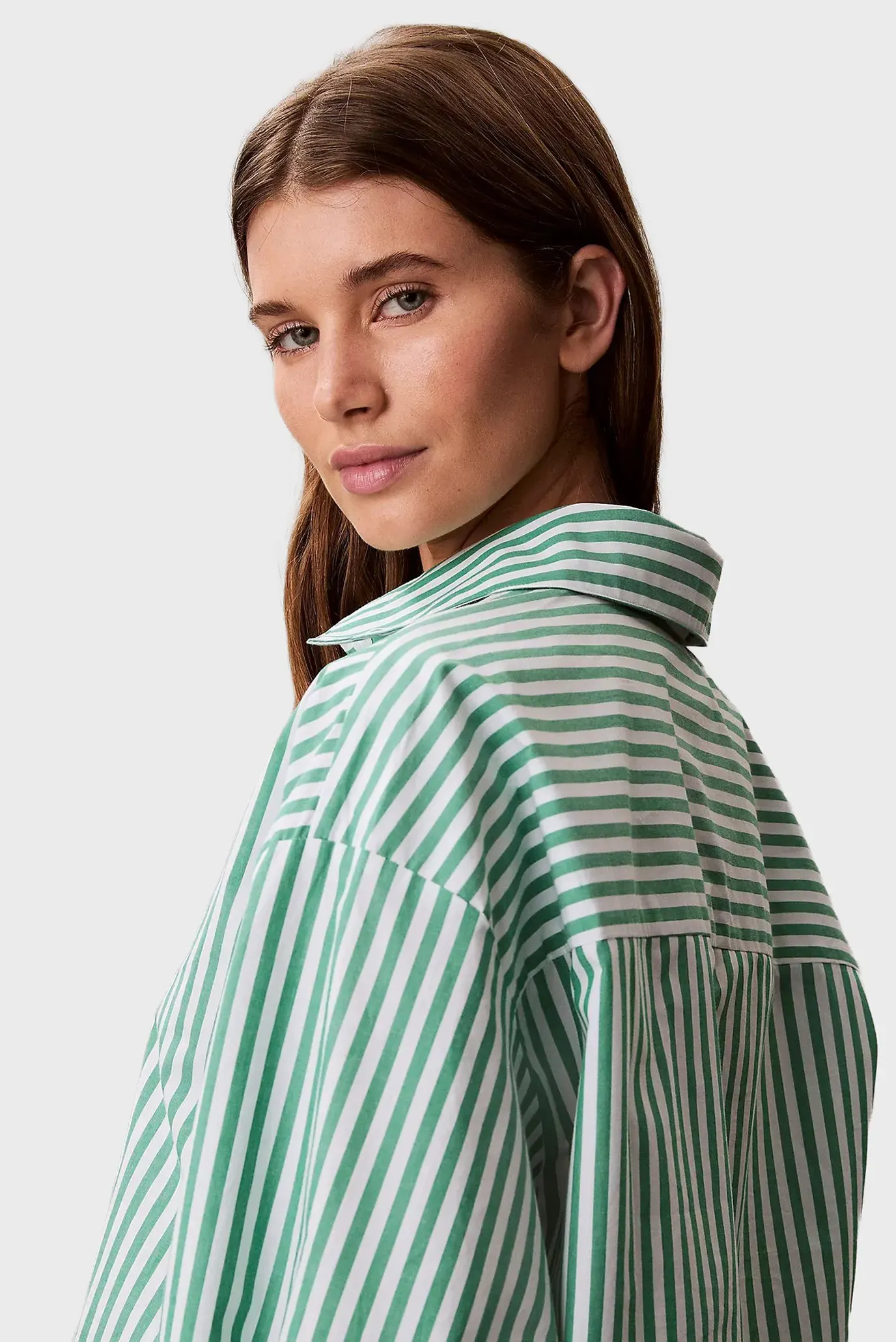 Ночная рубашка CK GRAPHIC CROPPED POPLIN SHIRT 6