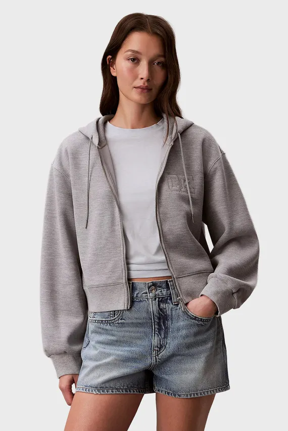 Реглан LS RLXD INTRLCK CROP FULL ZIP SW Calvin Klein Jeans