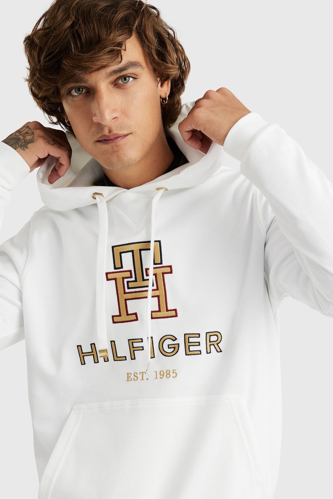 Мужское белое худи IM ICON 7