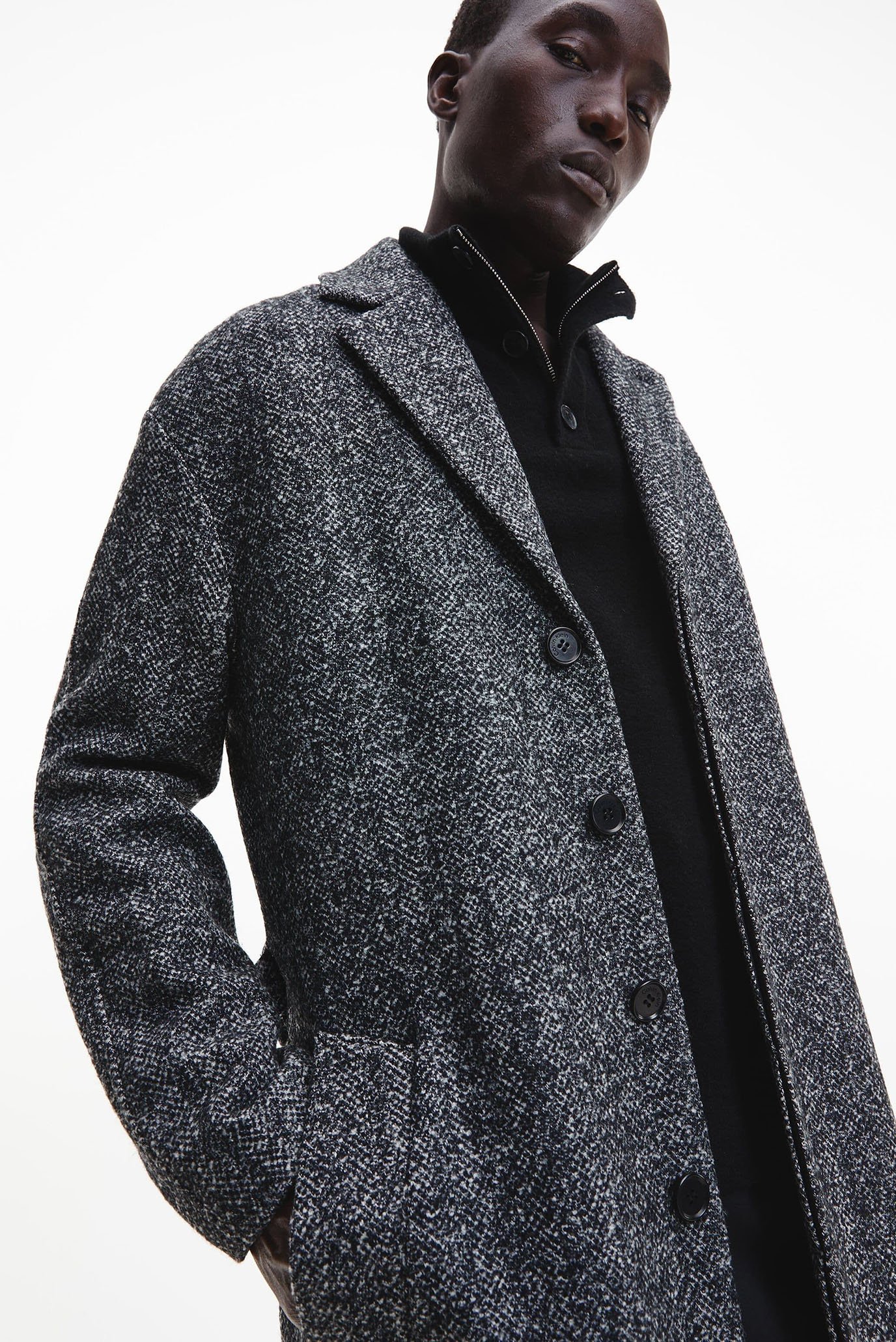 Пальто FELTED BOUCLE LONG COATCalvin Klein Пальто FELTED BOUCLE LONG COAT 3