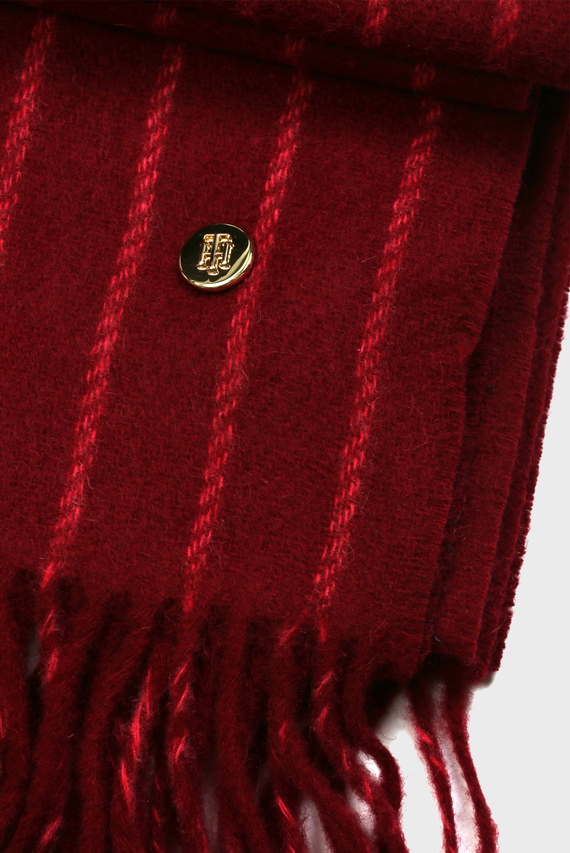 Шарф TH ELEVATED WOOL STRIPE