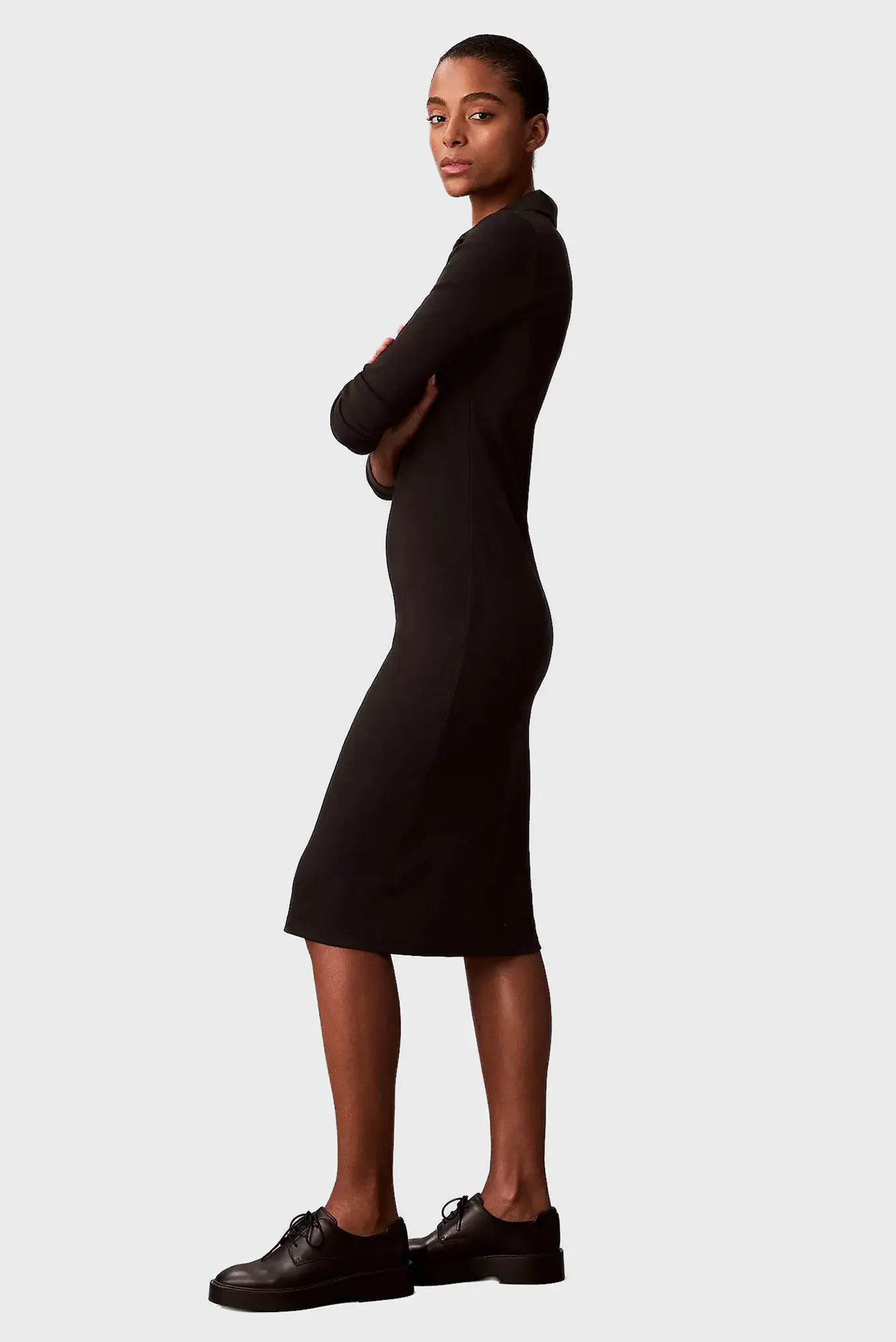 Платье LS WOVEN LABEL JOHNNY COLLAR MID 3