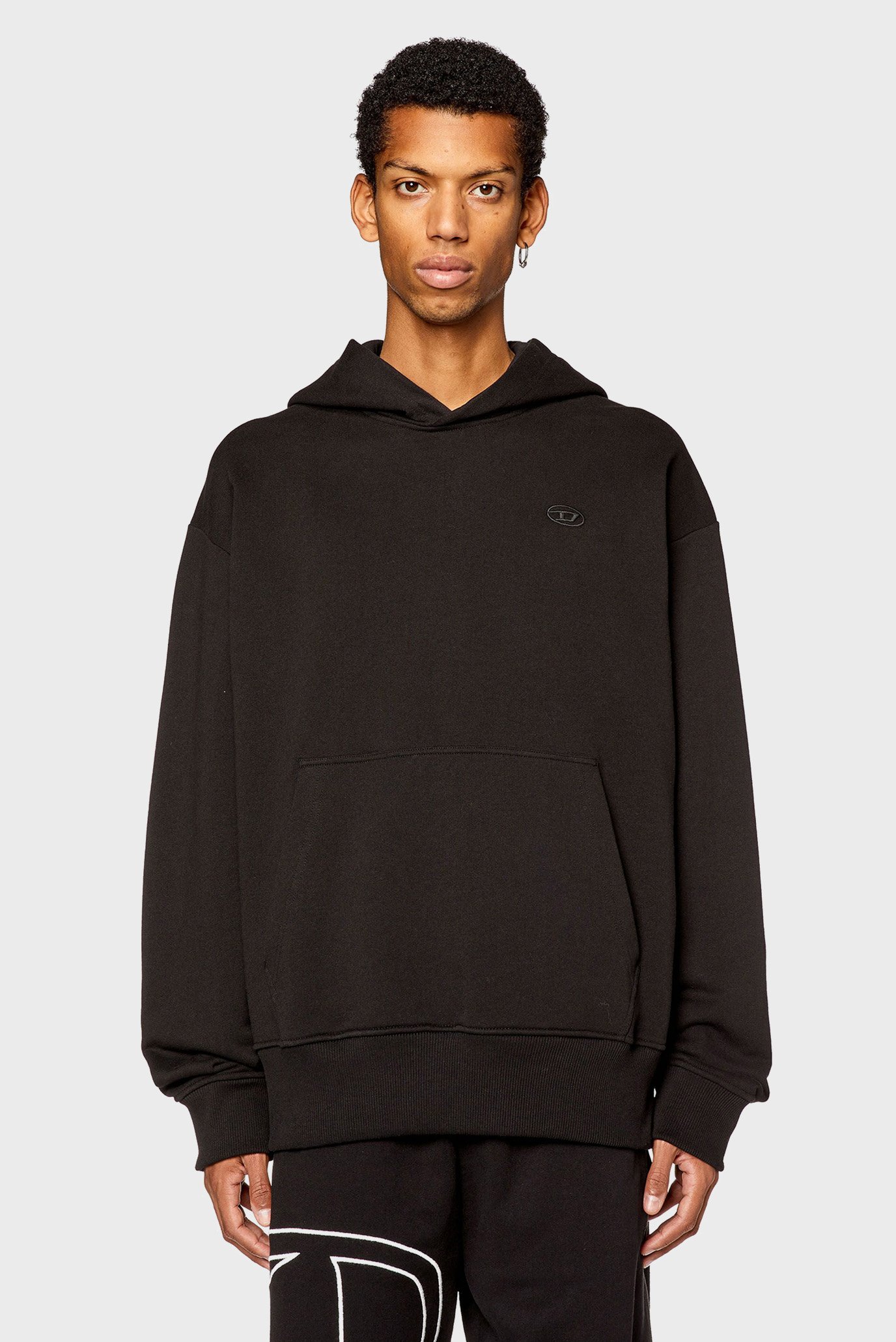 Мужское черное худи S-MACCY-HOOD 2