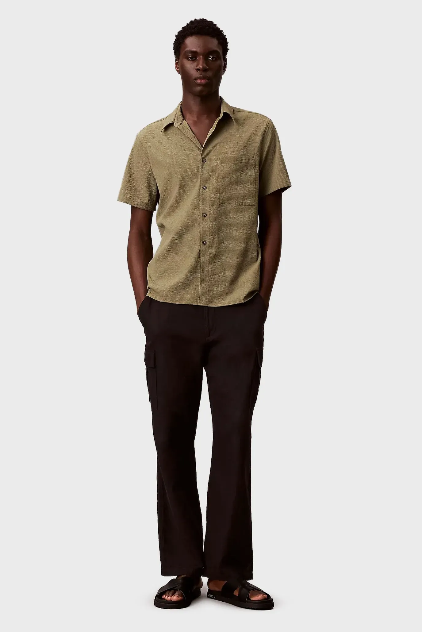 Рубашка с коротким рукавом SS SOLID SEERSUCKER CLASSIC SHIR 2