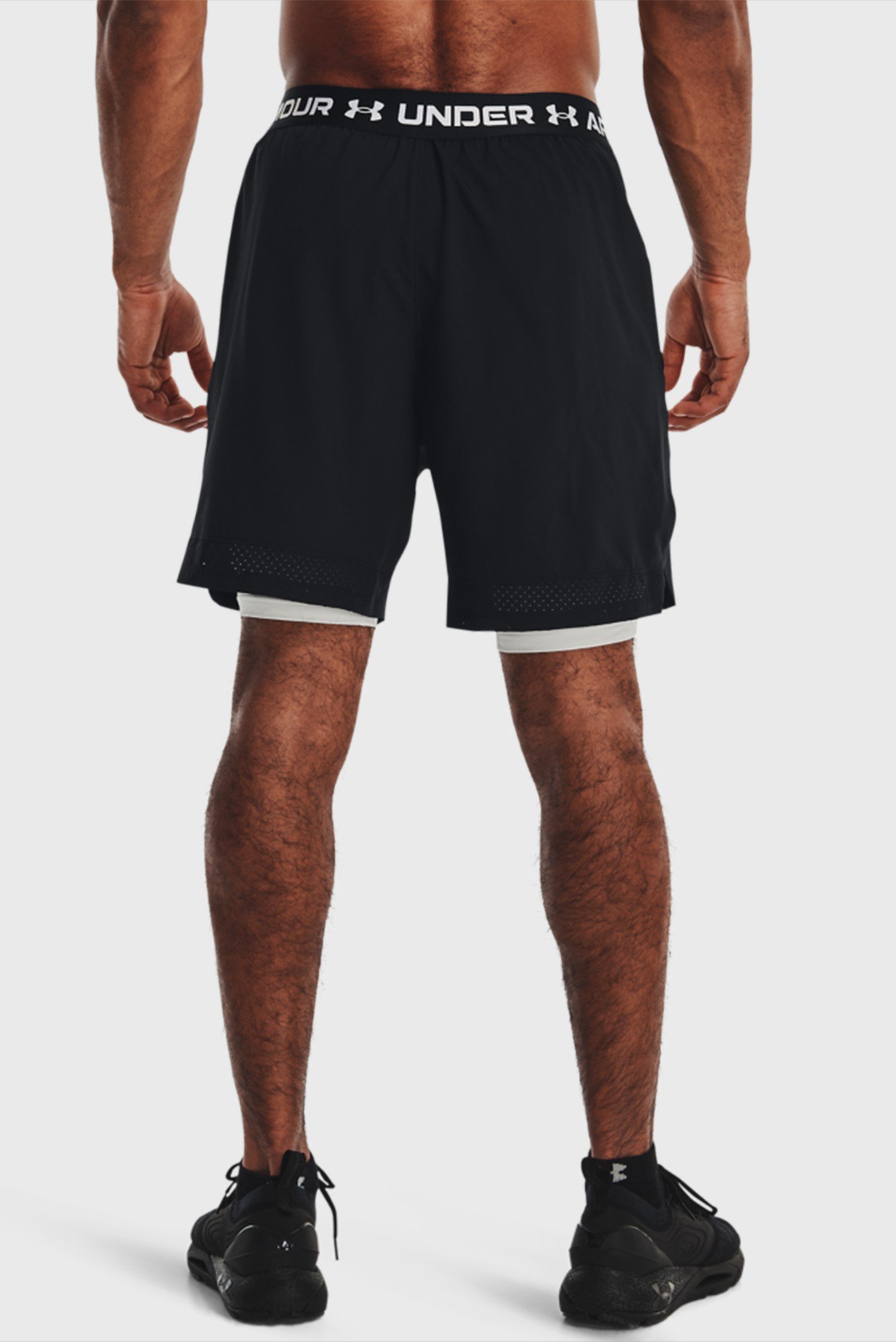 Мужские черные шорты UA Vanish Woven 2in1 Sts 3