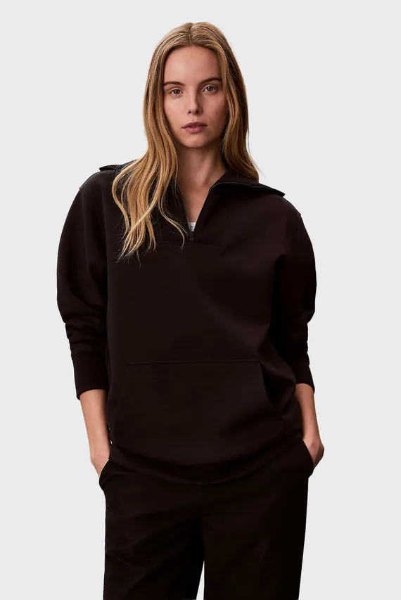 Свитшот LS OVERSIZED MIXEDMEDIA SPACER Q Calvin Klein