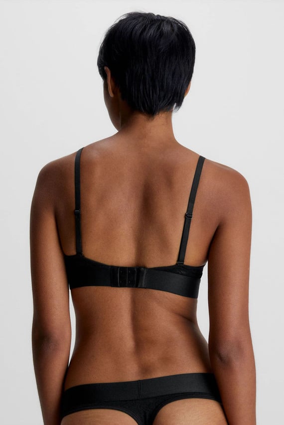 Женский черный бюстгальтер UNLINED BRALETTE