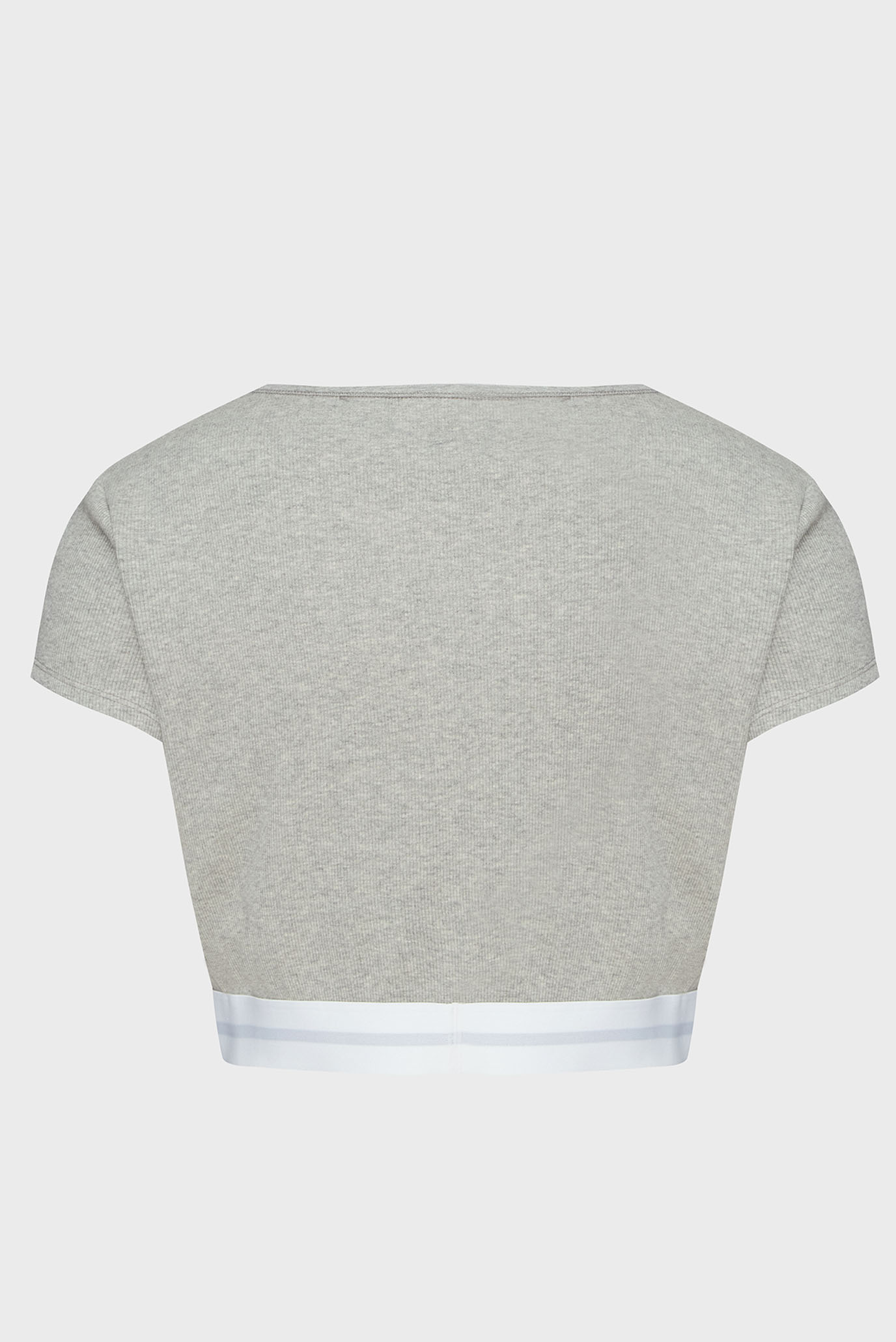Женский серый топ RIB CROP TEE 2