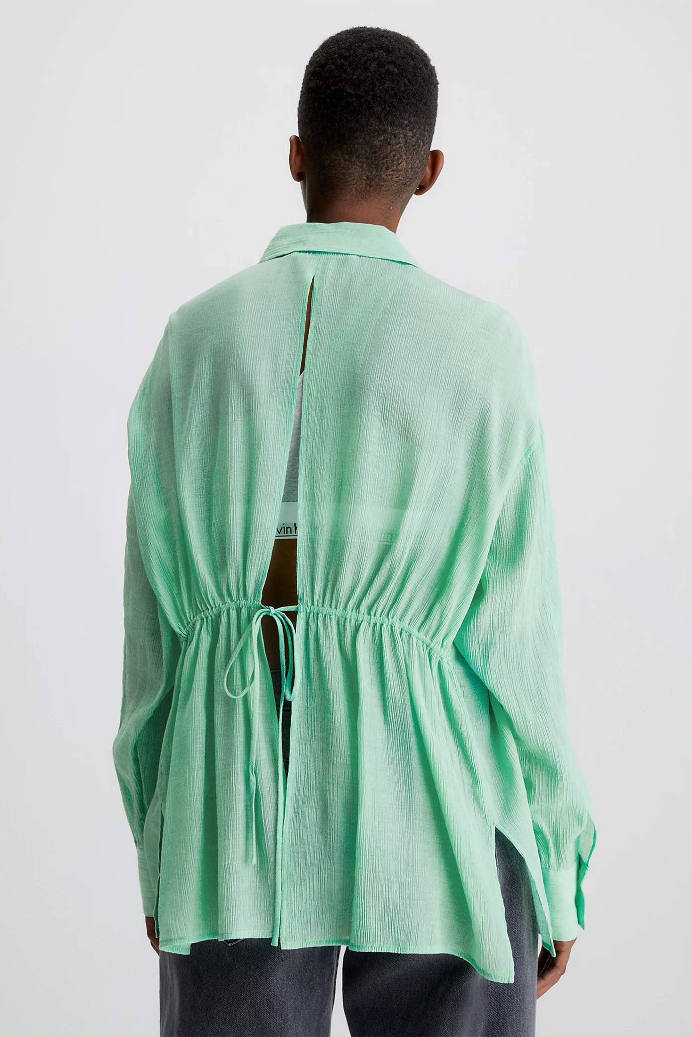 Рубашка CRINKLE TIE DETAIL SHIRT 7