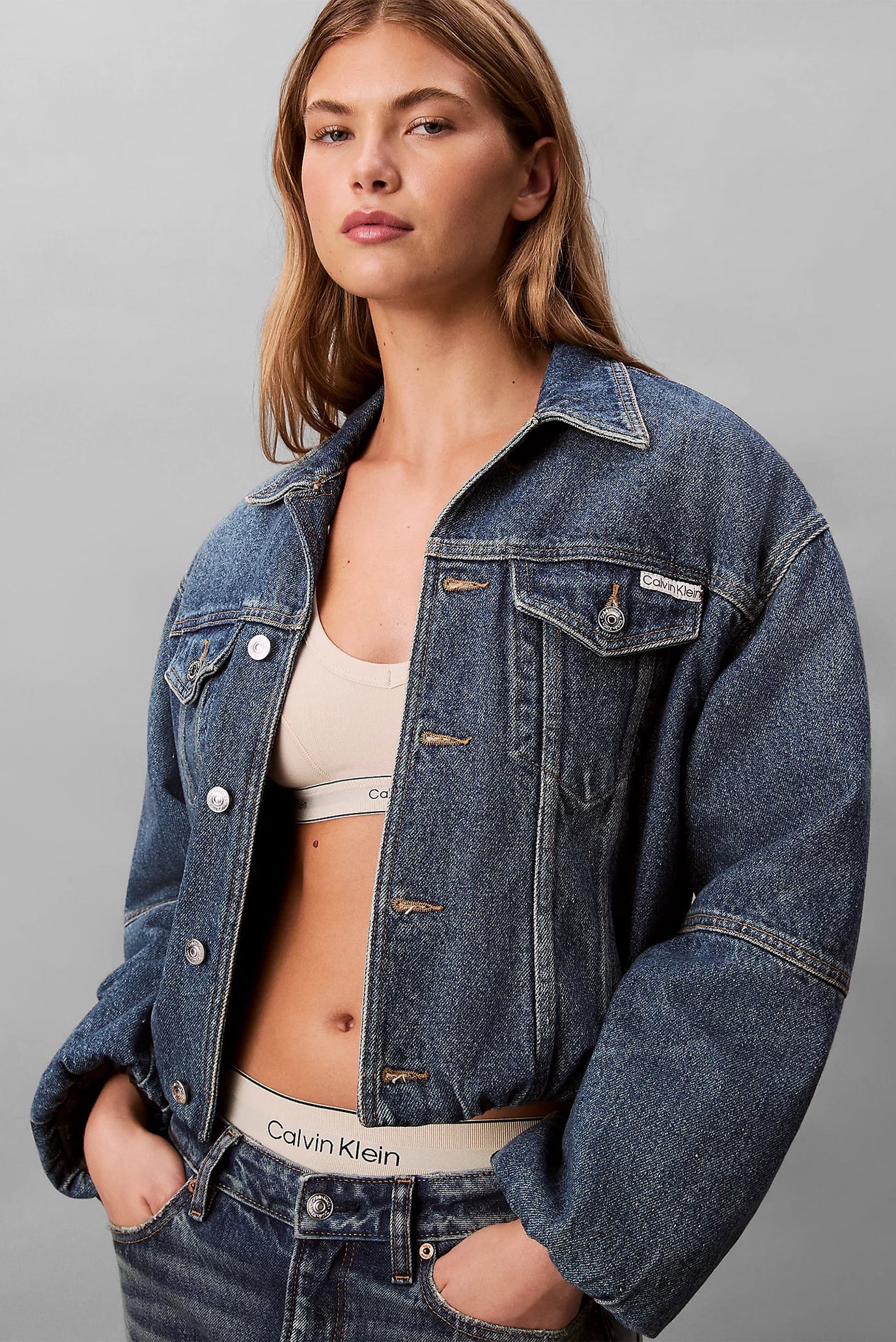 Куртка джинсовая DENIM BUBBLE JACKET TINTED ORCHA 5