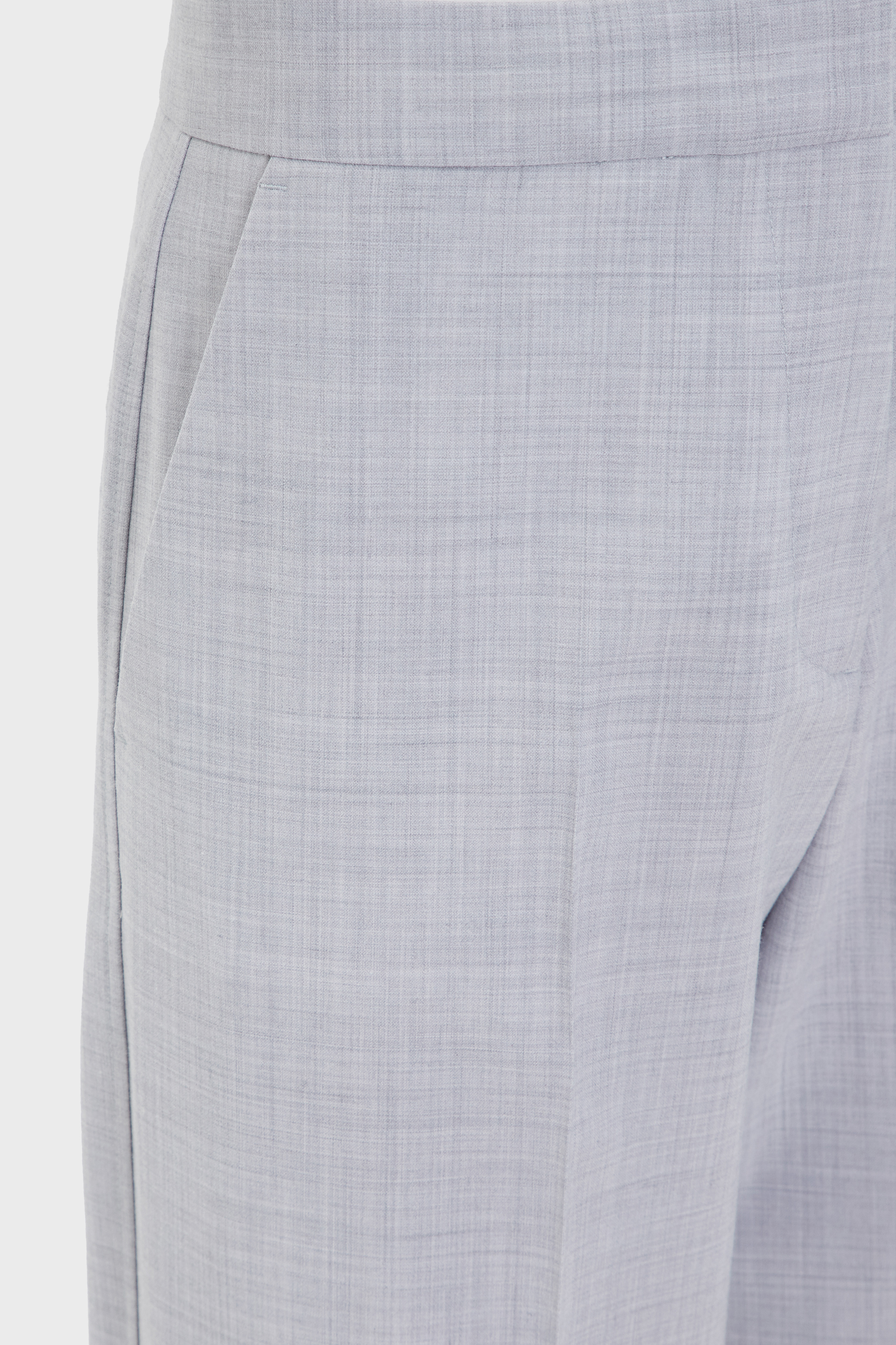 Женские серые шерстяные брюки WOOL BLEND STRAIGHT LEG 5