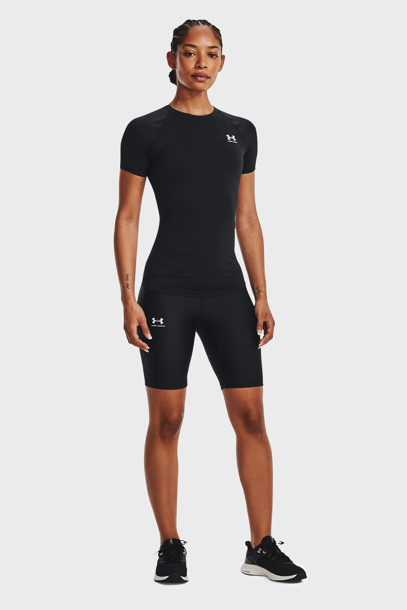 Женские черные велосипедки UA HG Authentics Long Sts 2