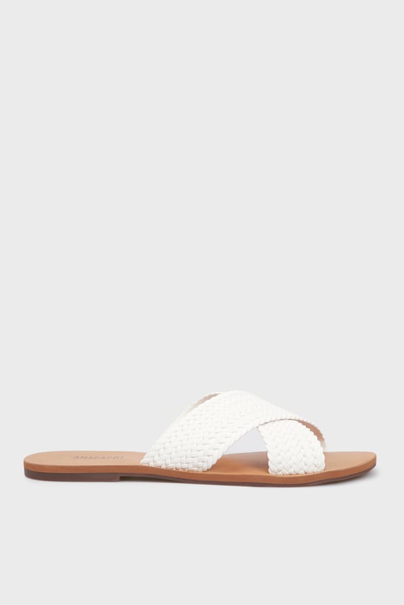 Женские белые слайдеры Anacapri