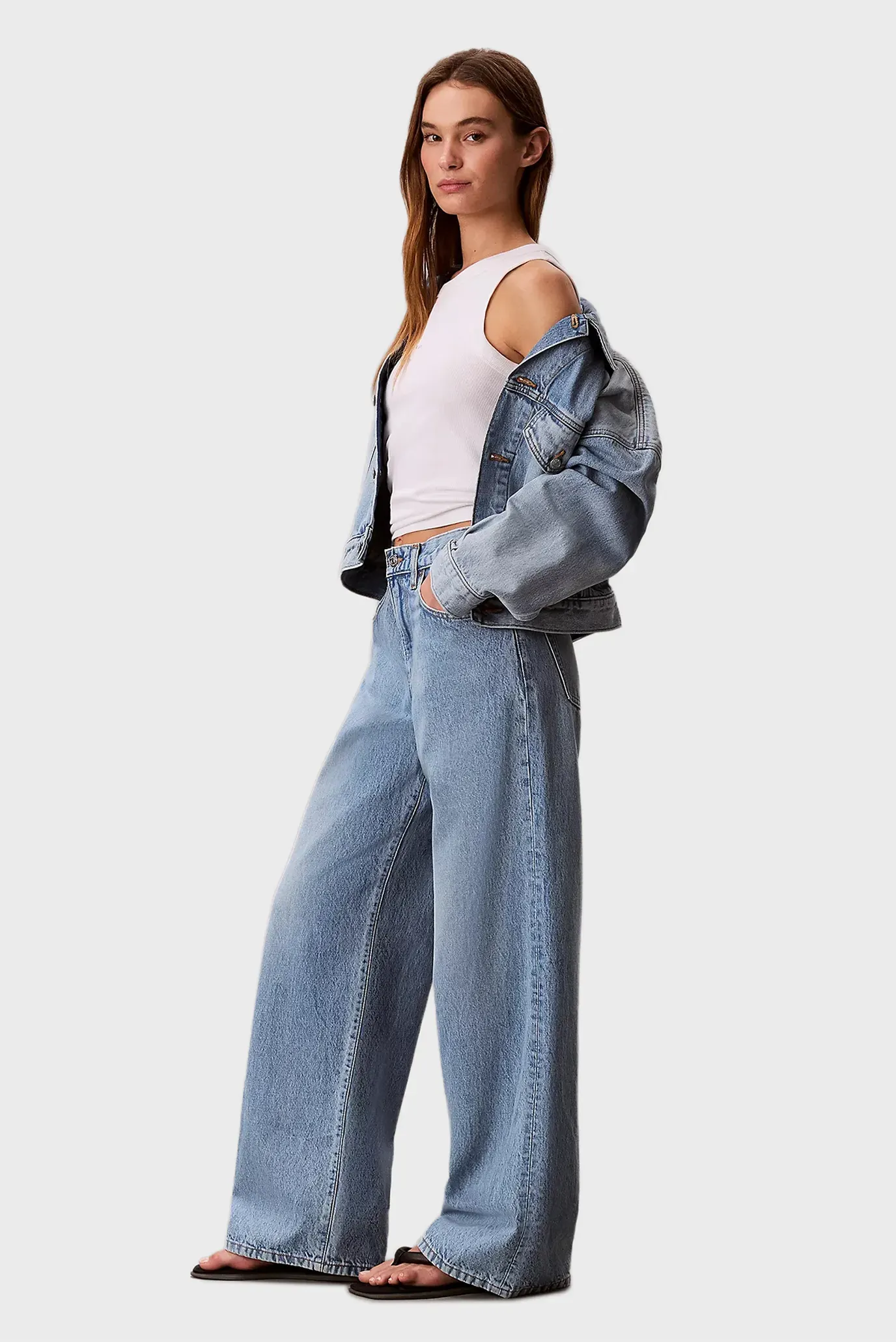 Джинсы THE WIDE LEG SAGE STONE 3