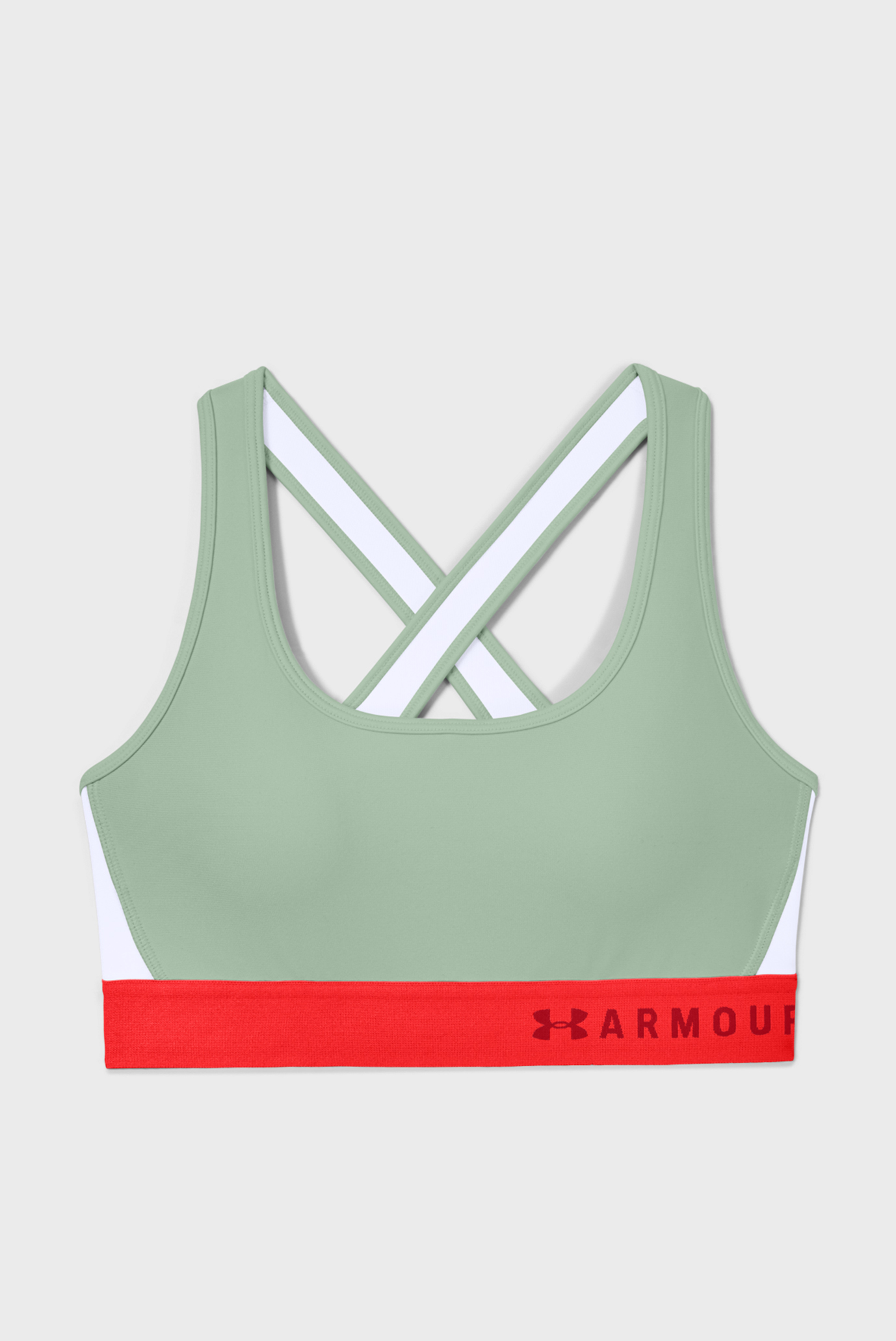 Женский бирюзовый спортивный топ Armour Mid Crossback Bra 3