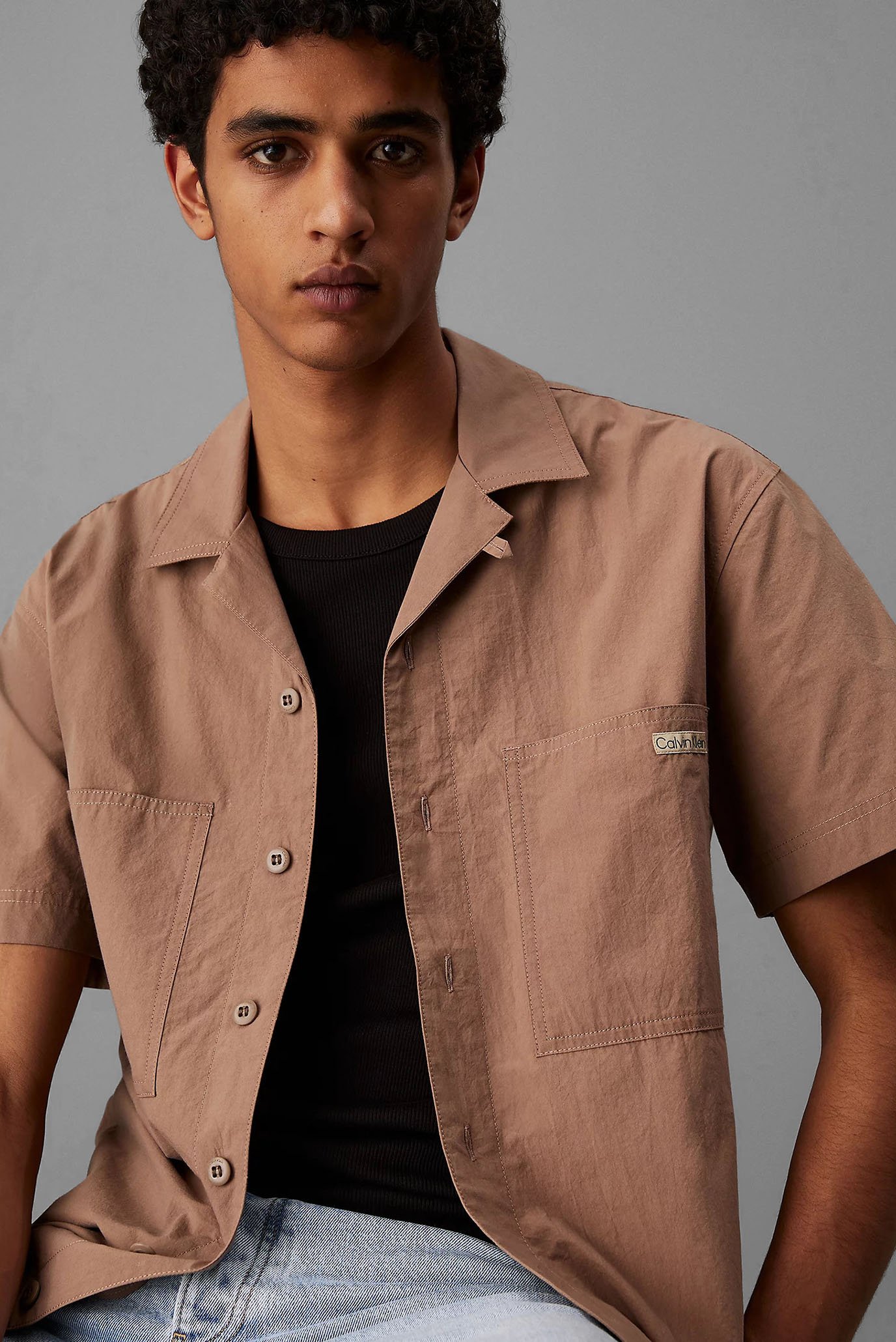 Рубашка с коротким рукавом COTTON POPLIN S S SHIRT 4