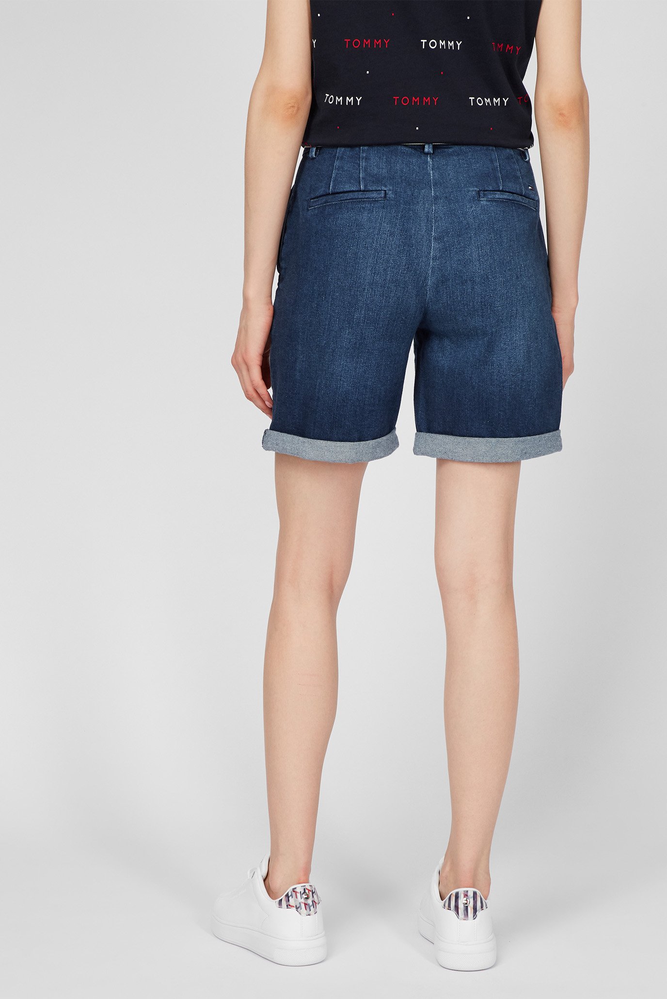 Женские синие джинсовые шорты SLIM RW TAM BERMUDA 9