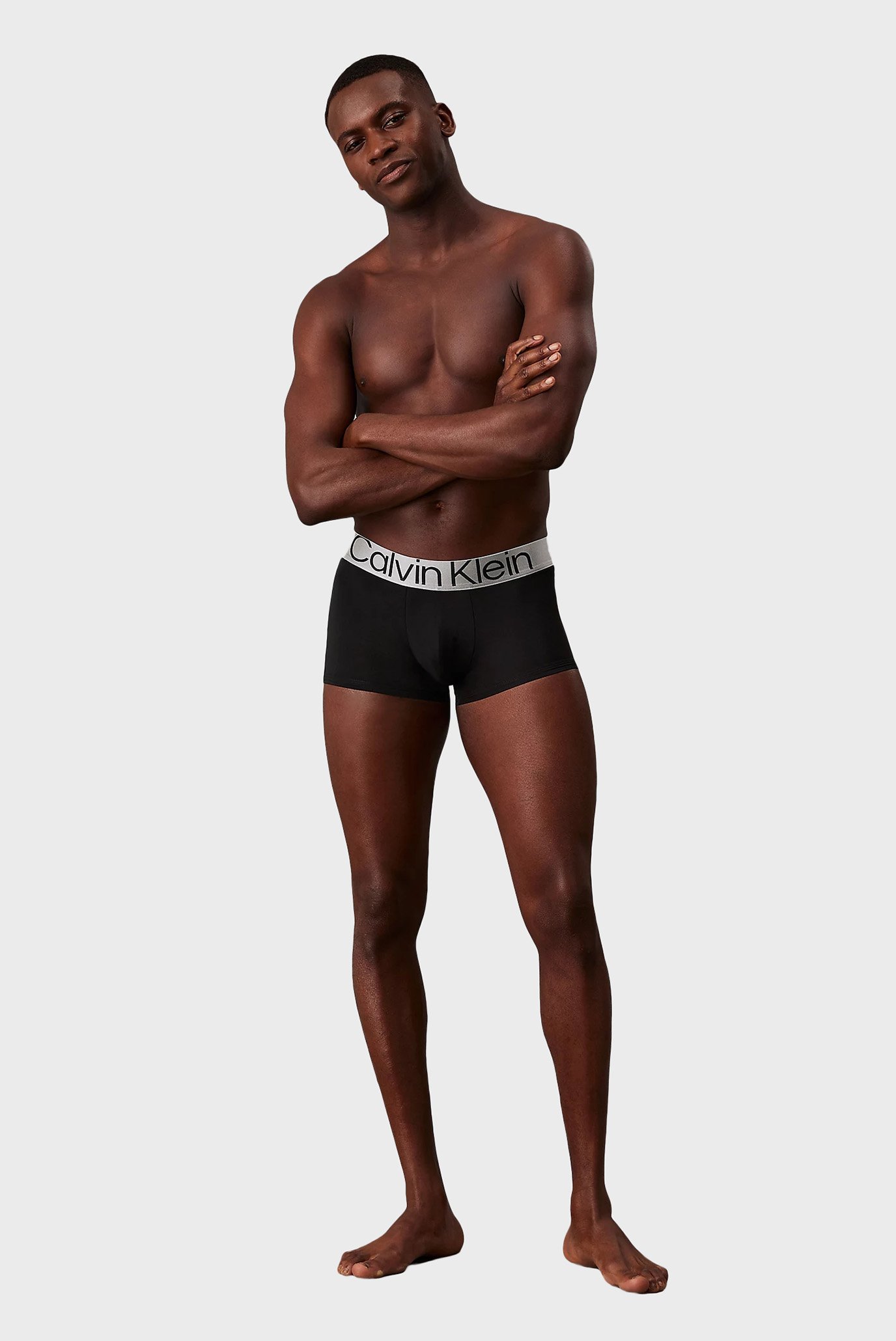 Мужские черные боксеры (3 шт) LOW RISE TRUNK 3PK 4