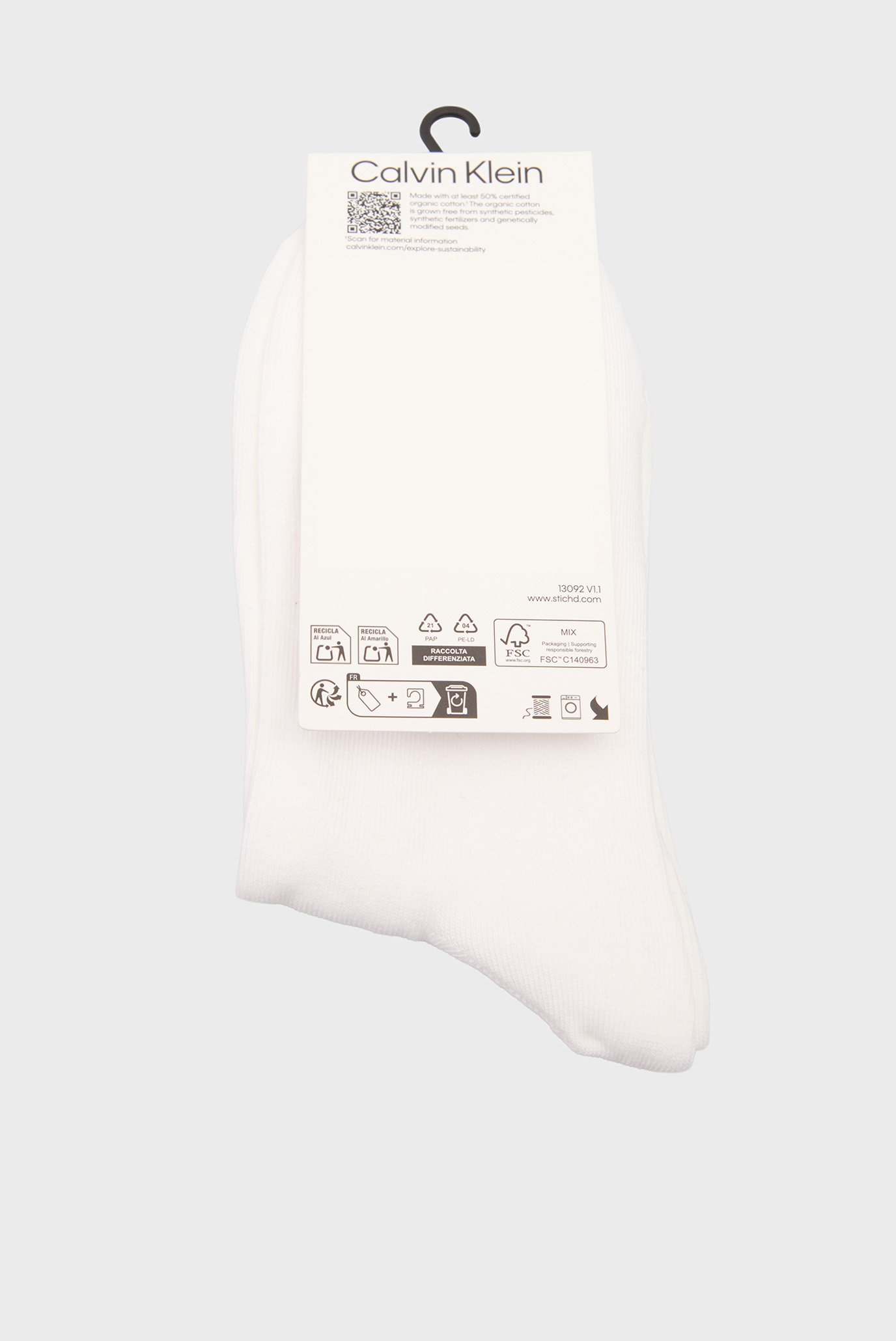 Носки CKJ WOMEN SHORT SOCK 2P CUT LO 3