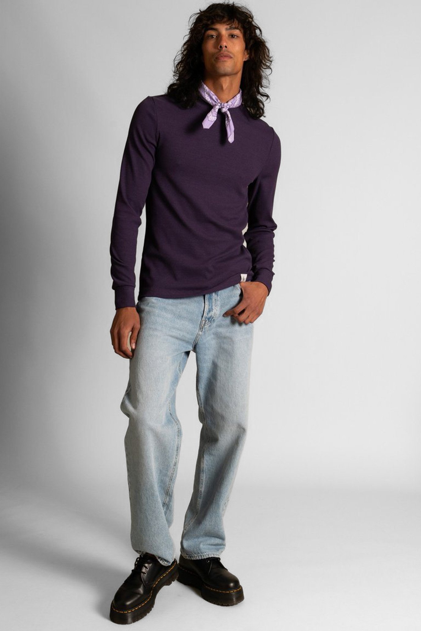 Лонгслив LOGO TAB RIB LS TEE 3