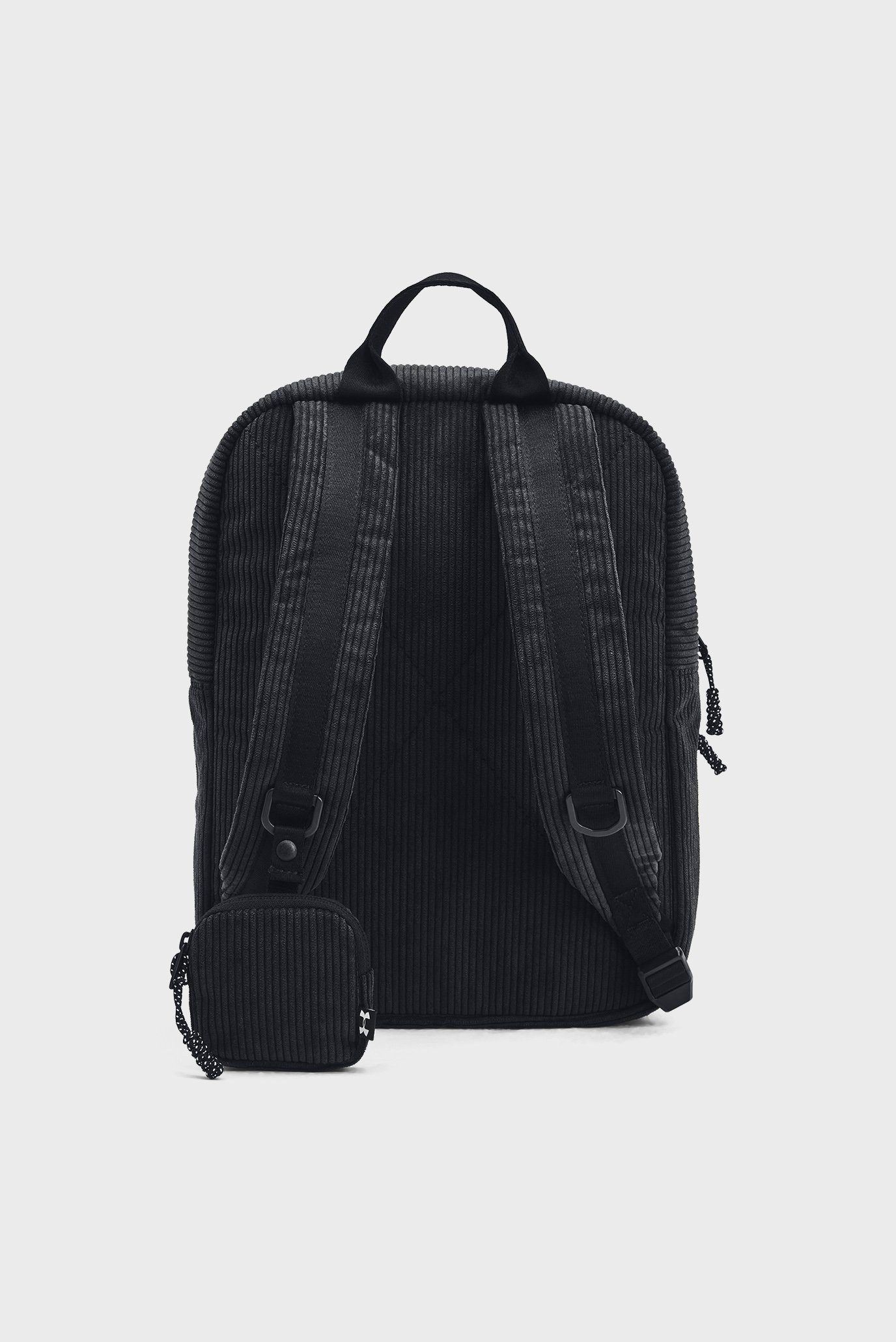 Женский черный вельветовый рюкзак UA Loudon Corduroy SM BP 3