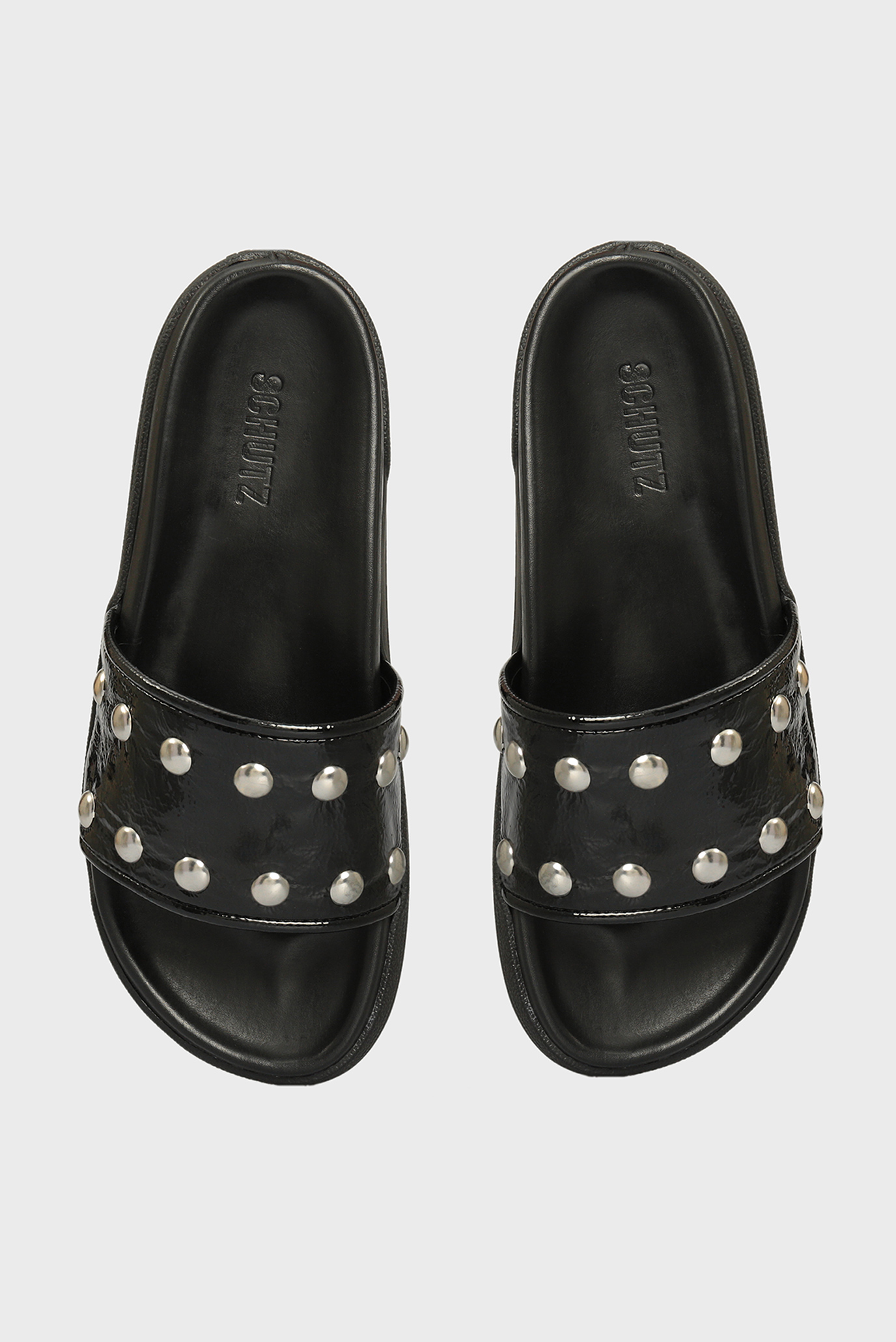 Женские черные слайдеры 9