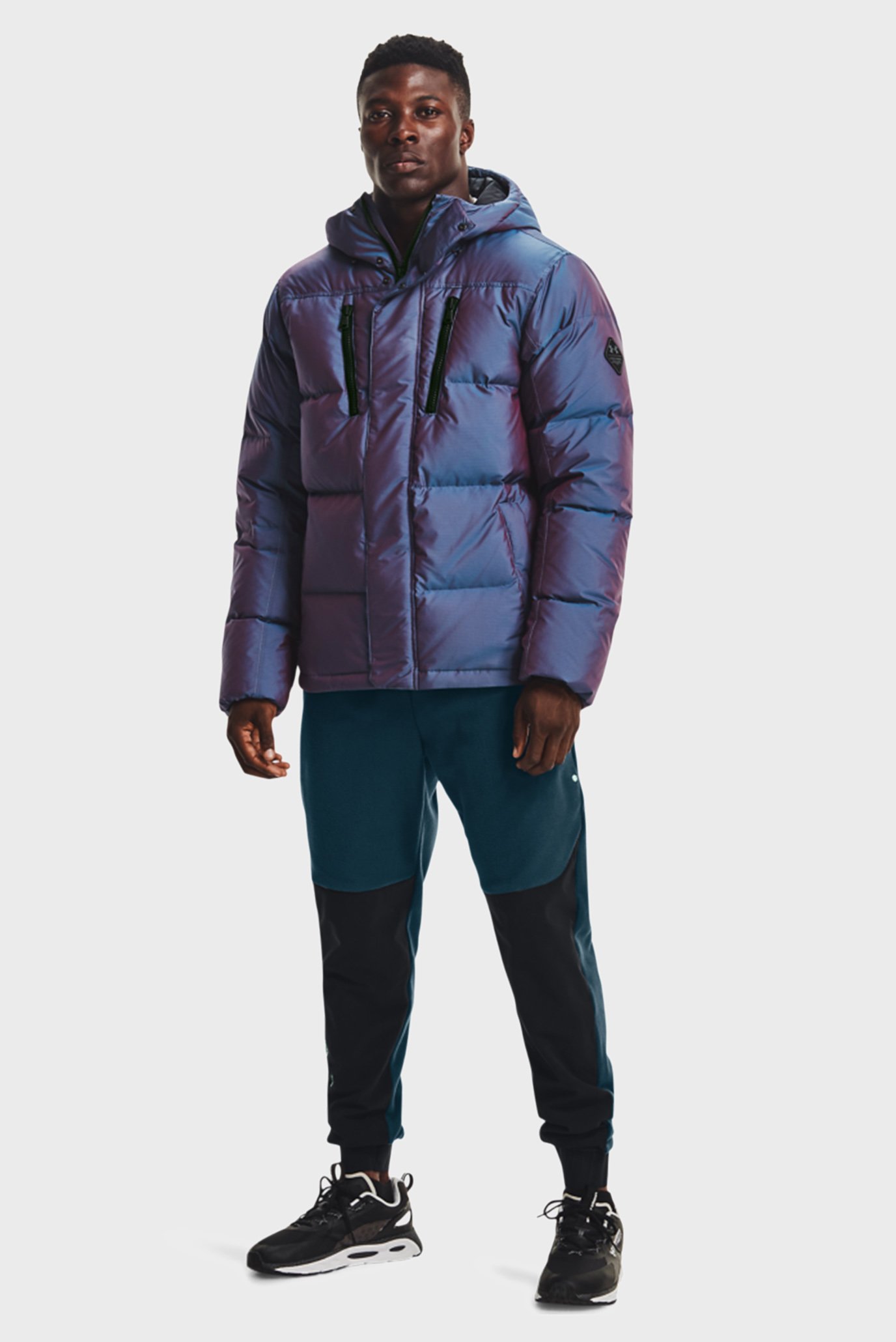 Мужской синий пуховик UA CGI Down Iridescent Jkt 2