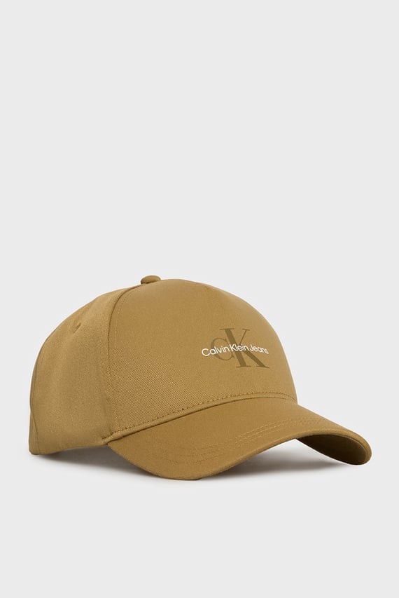 Мужская оливковая кепка MONO LOGO